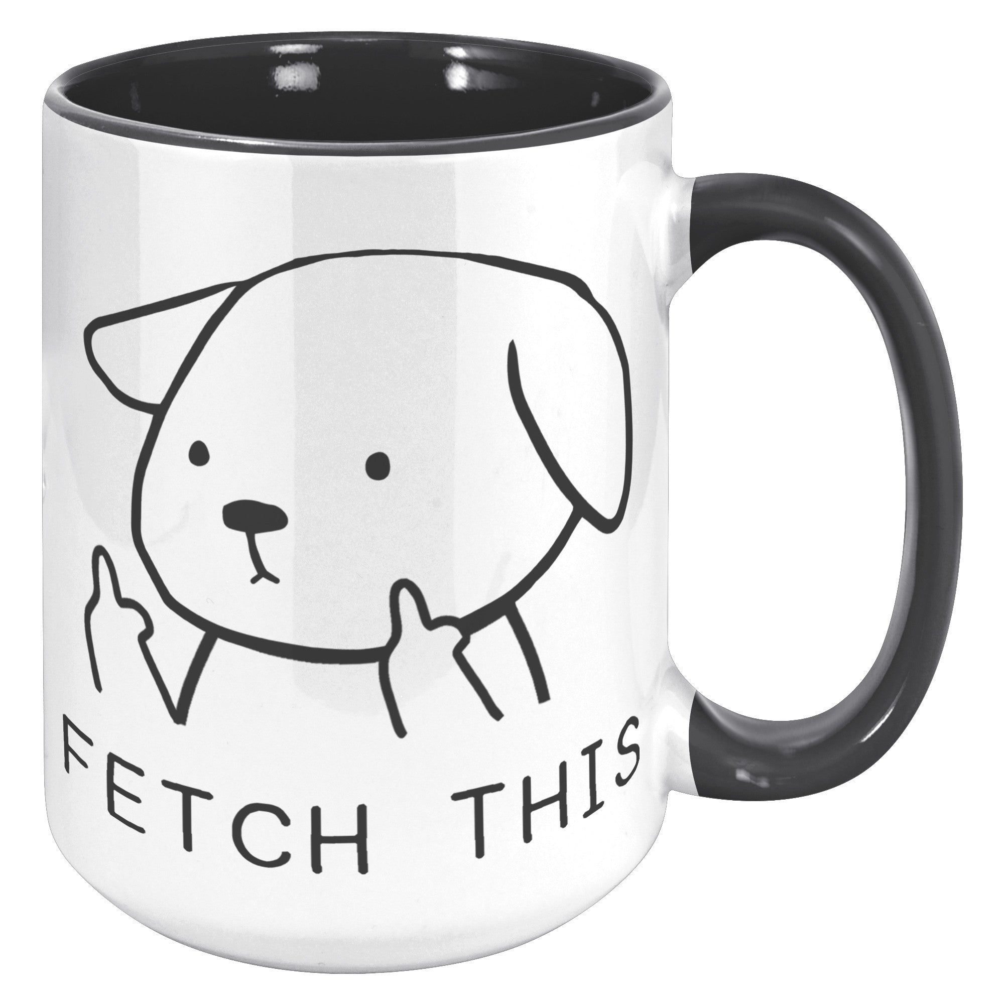 15oz Accent Mug - Fetch This Dog
