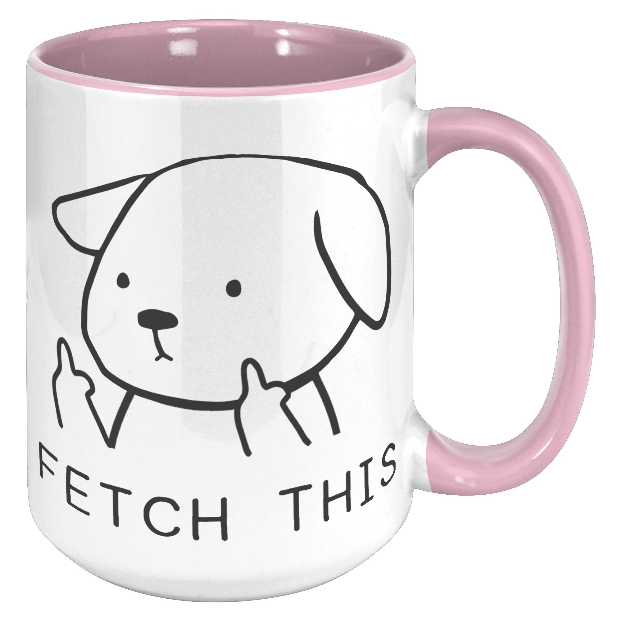 15oz Accent Mug - Fetch This Dog