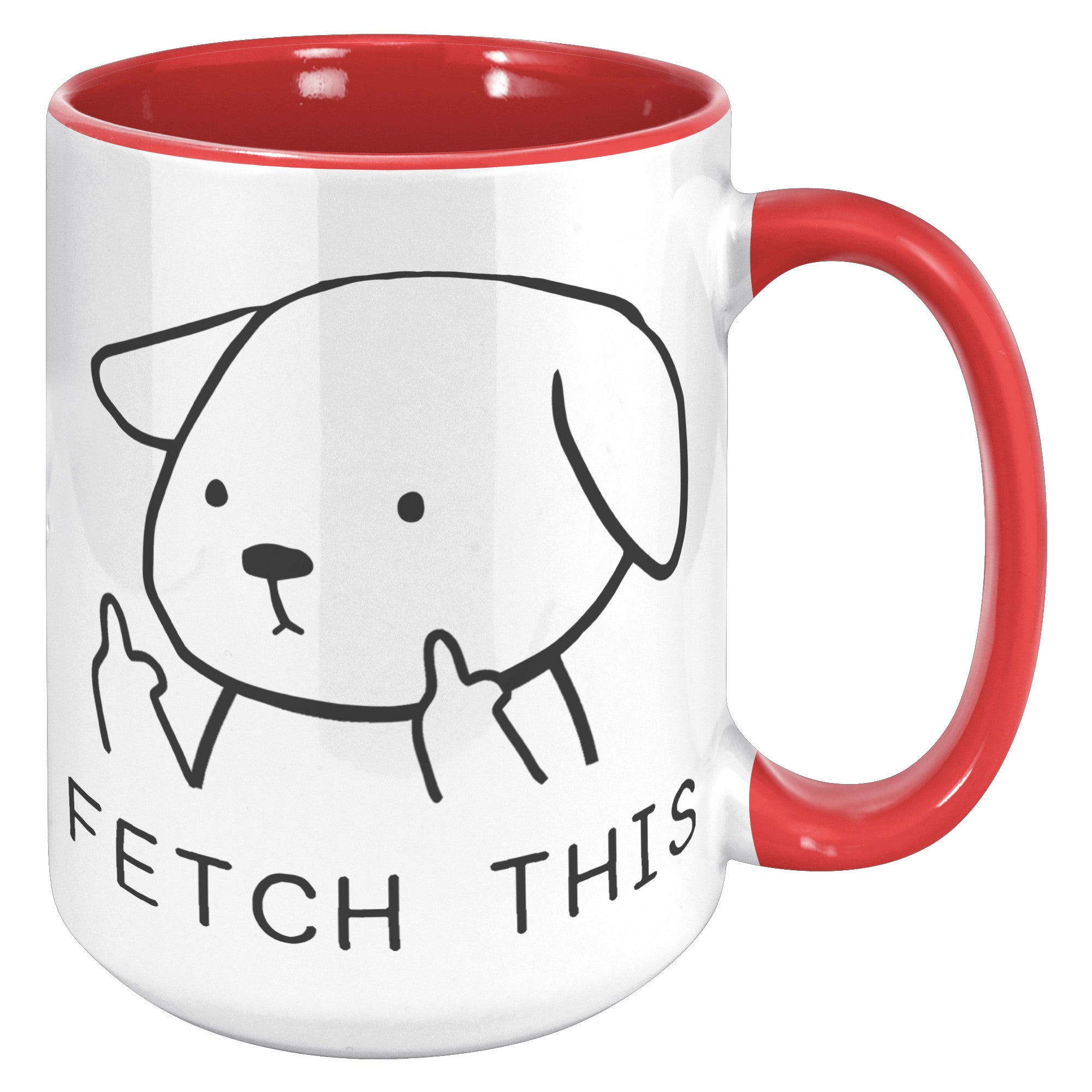 15oz Accent Mug - Fetch This Dog