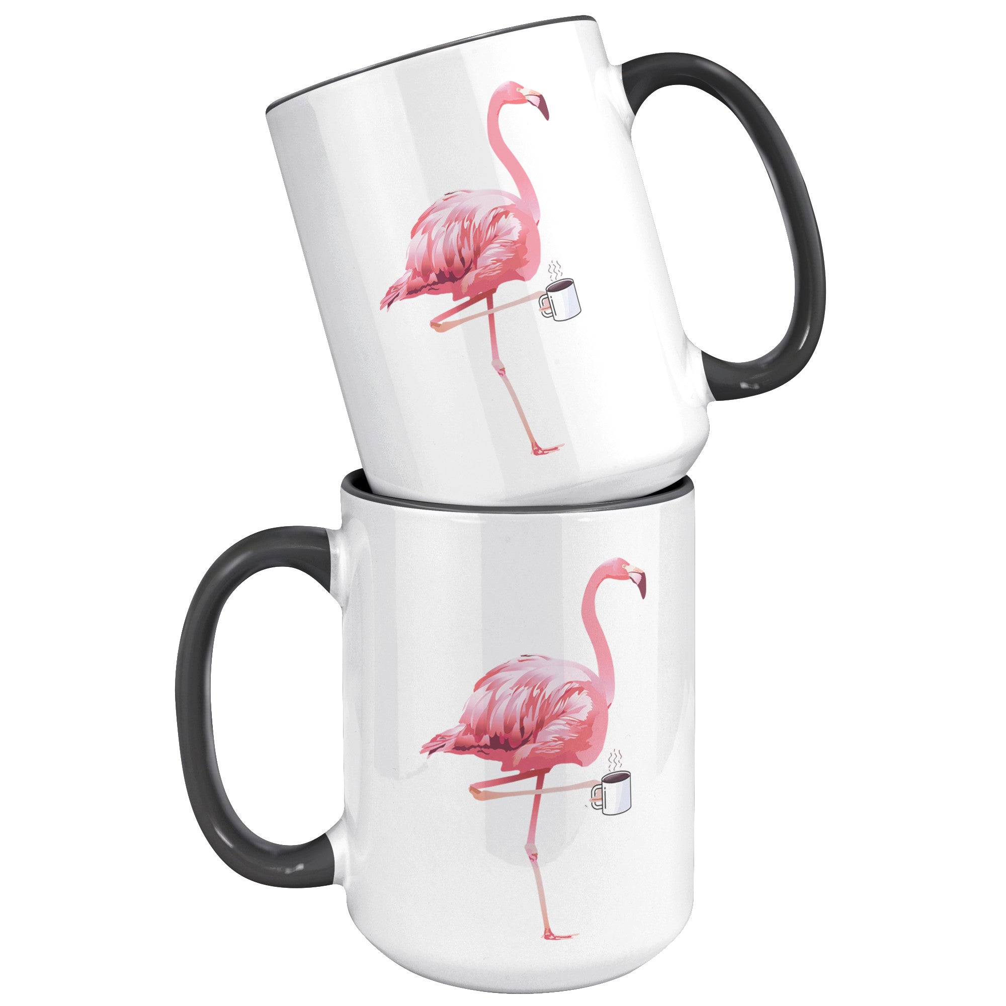 15oz Accent Mug - Flamingo Coffee Mug