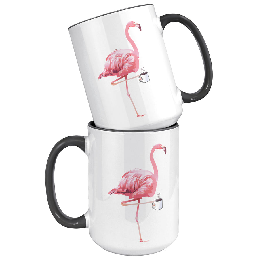 15oz Accent Mug - Flamingo Coffee Mug