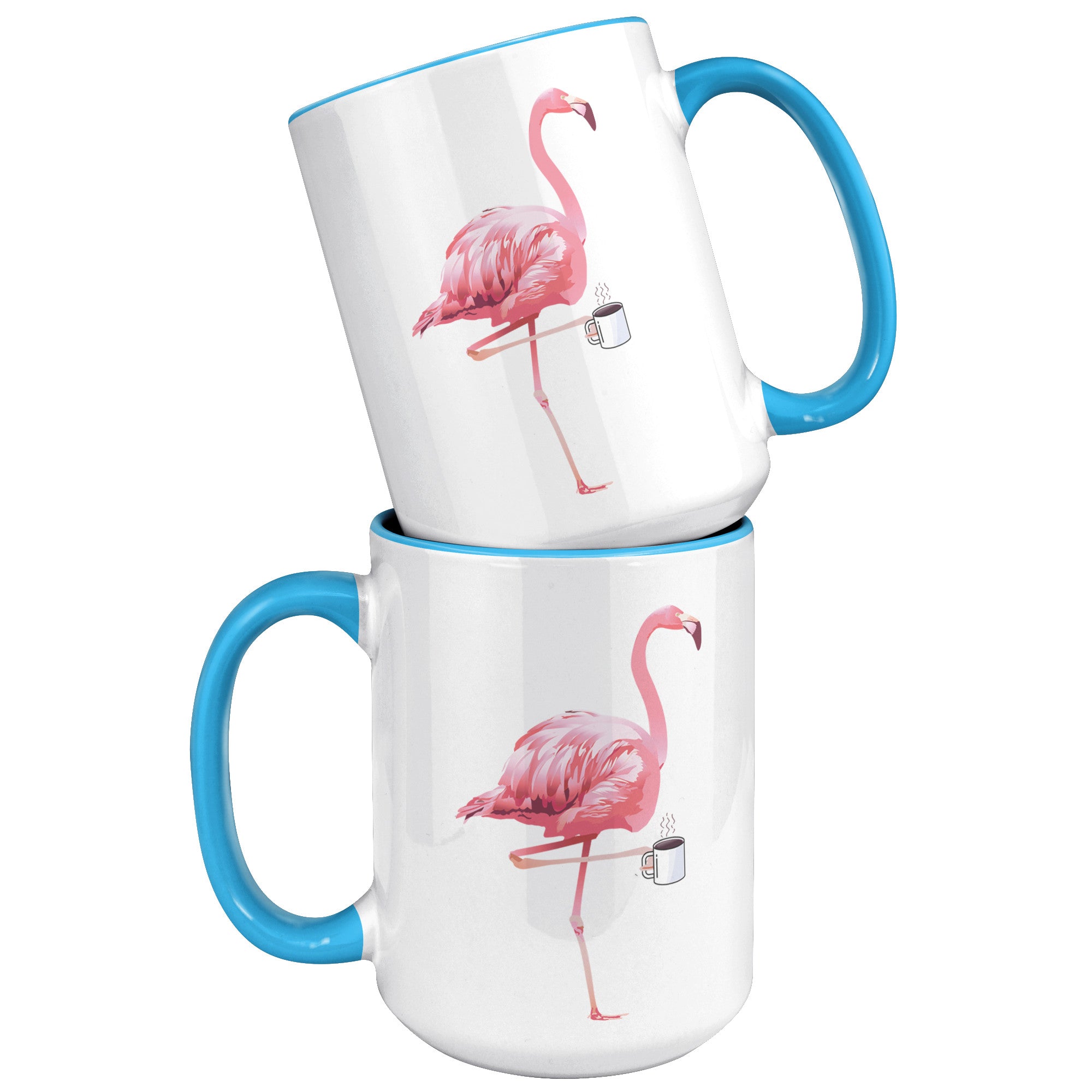 15oz Accent Mug - Flamingo Coffee Mug