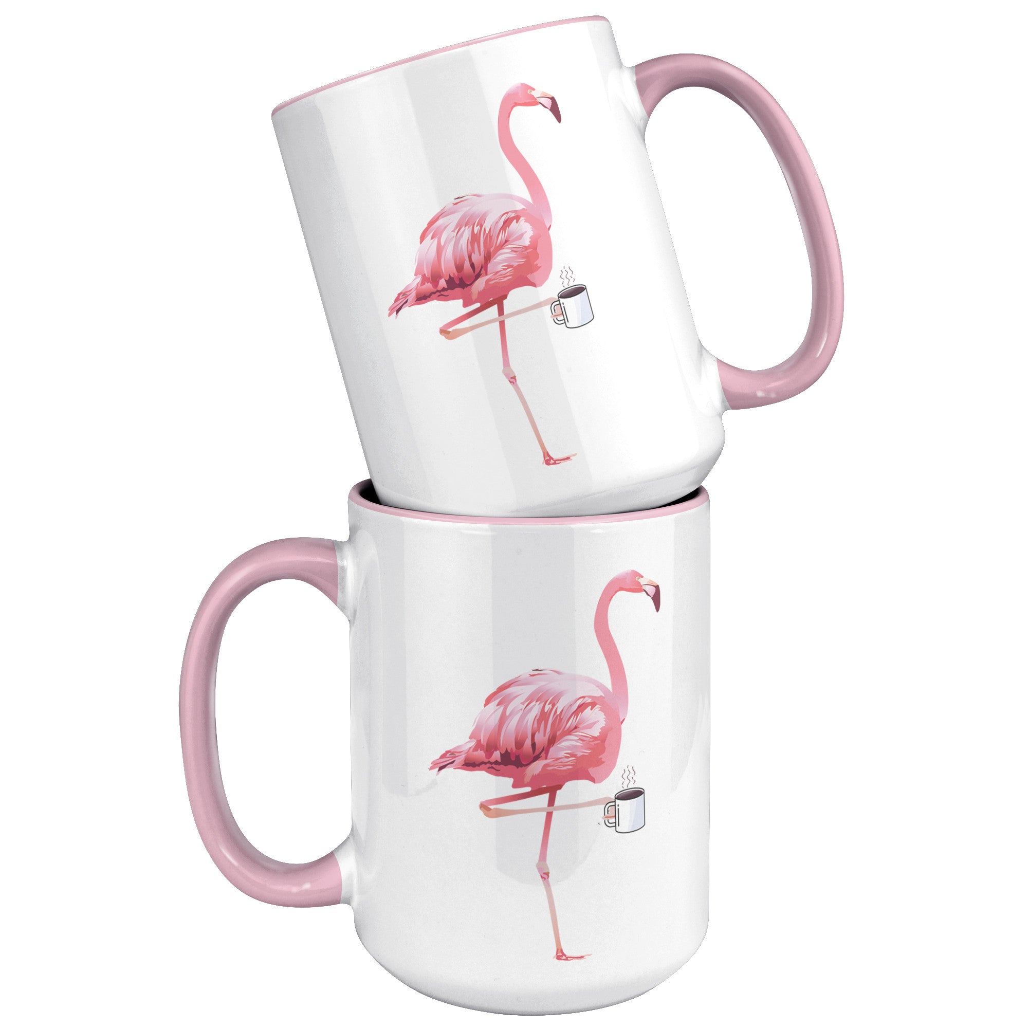 15oz Accent Mug - Flamingo Coffee Mug