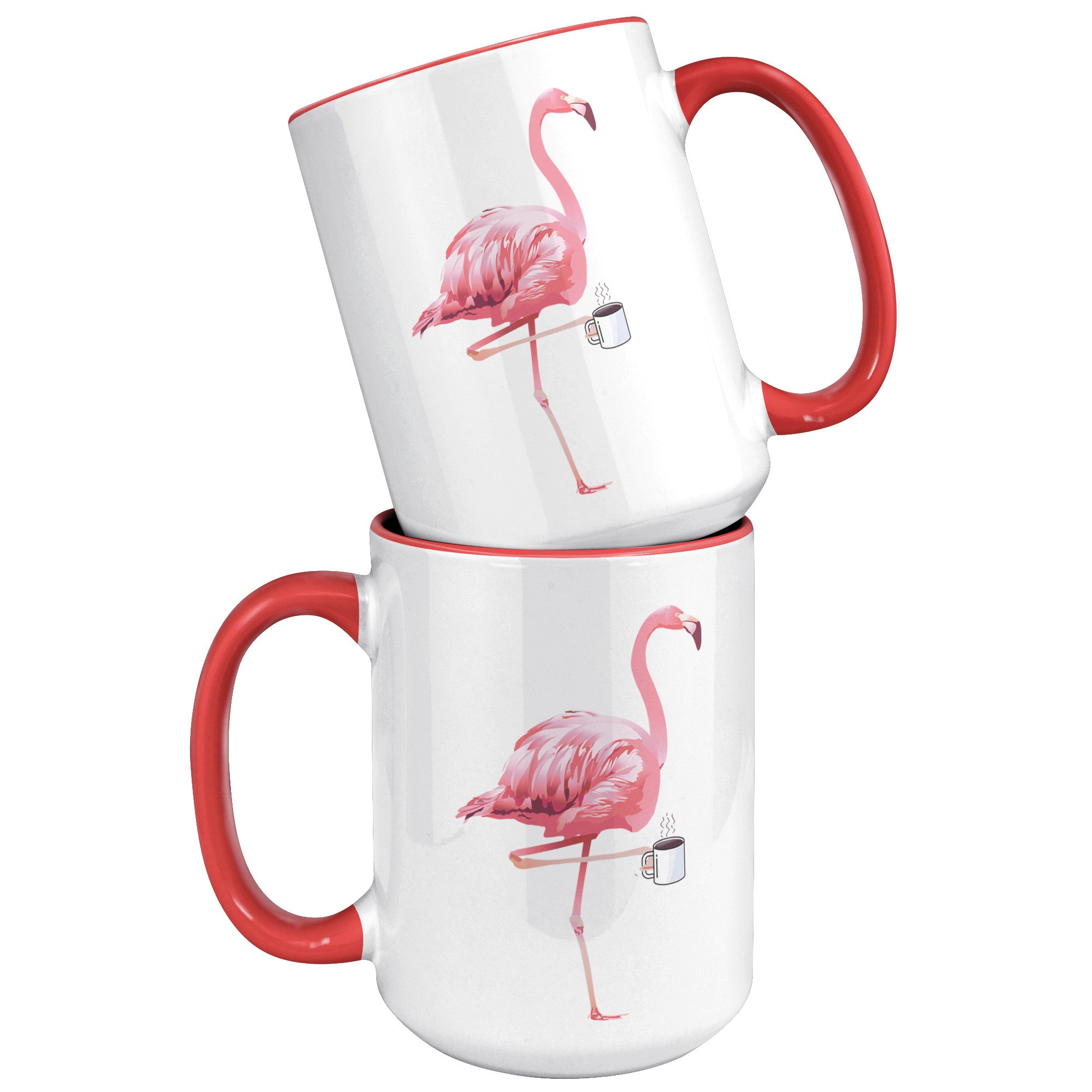 15oz Accent Mug - Flamingo Coffee Mug