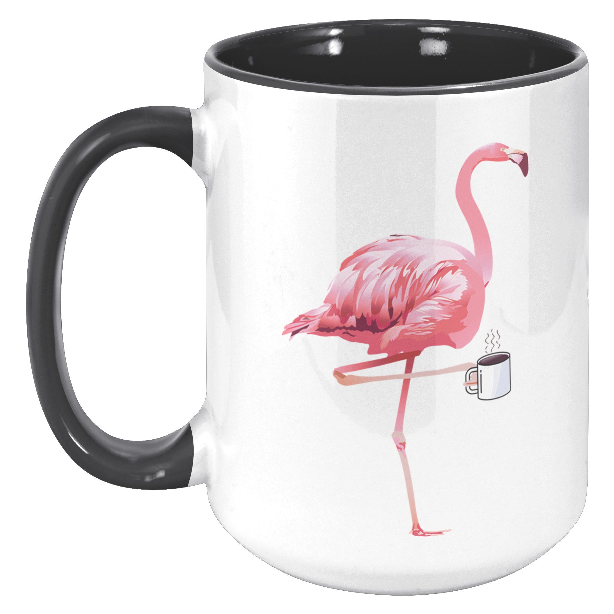 15oz Accent Mug - Flamingo Coffee Mug