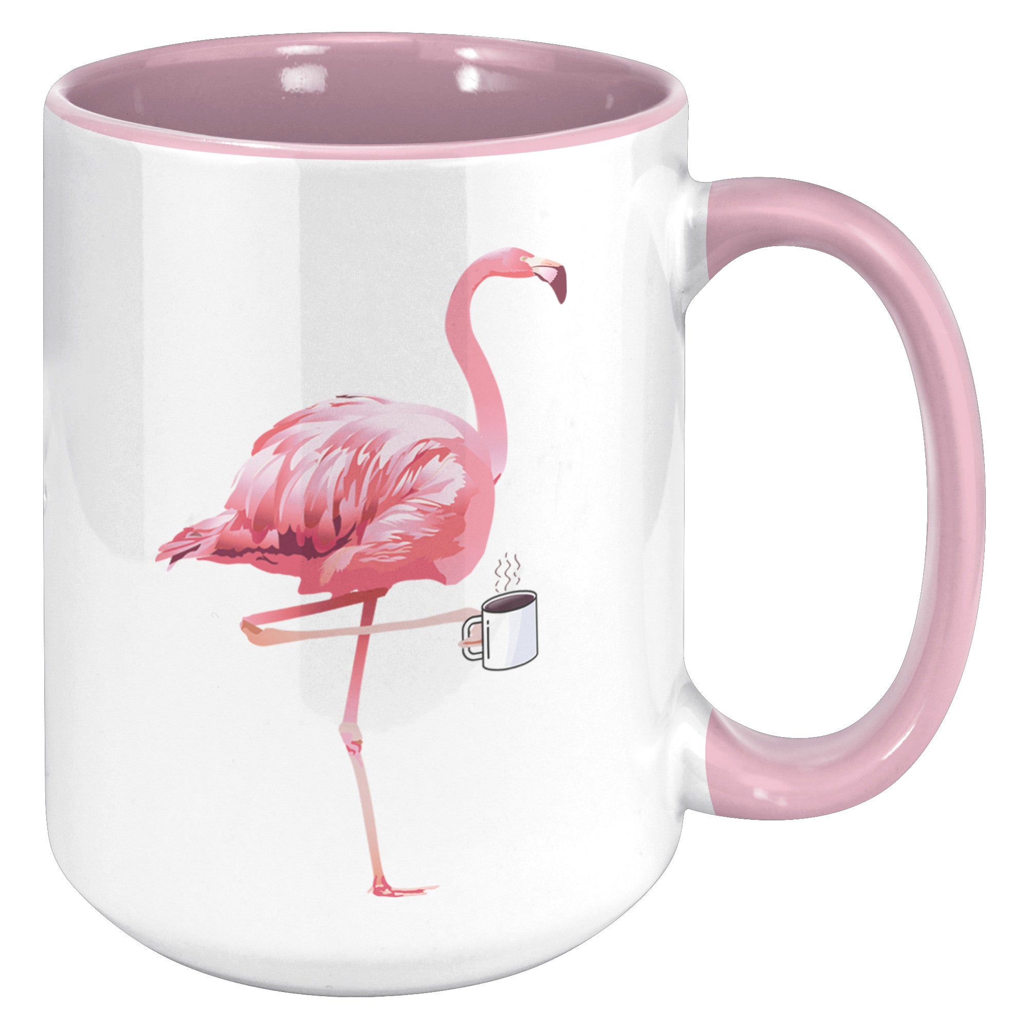 15oz Accent Mug - Flamingo Coffee Mug