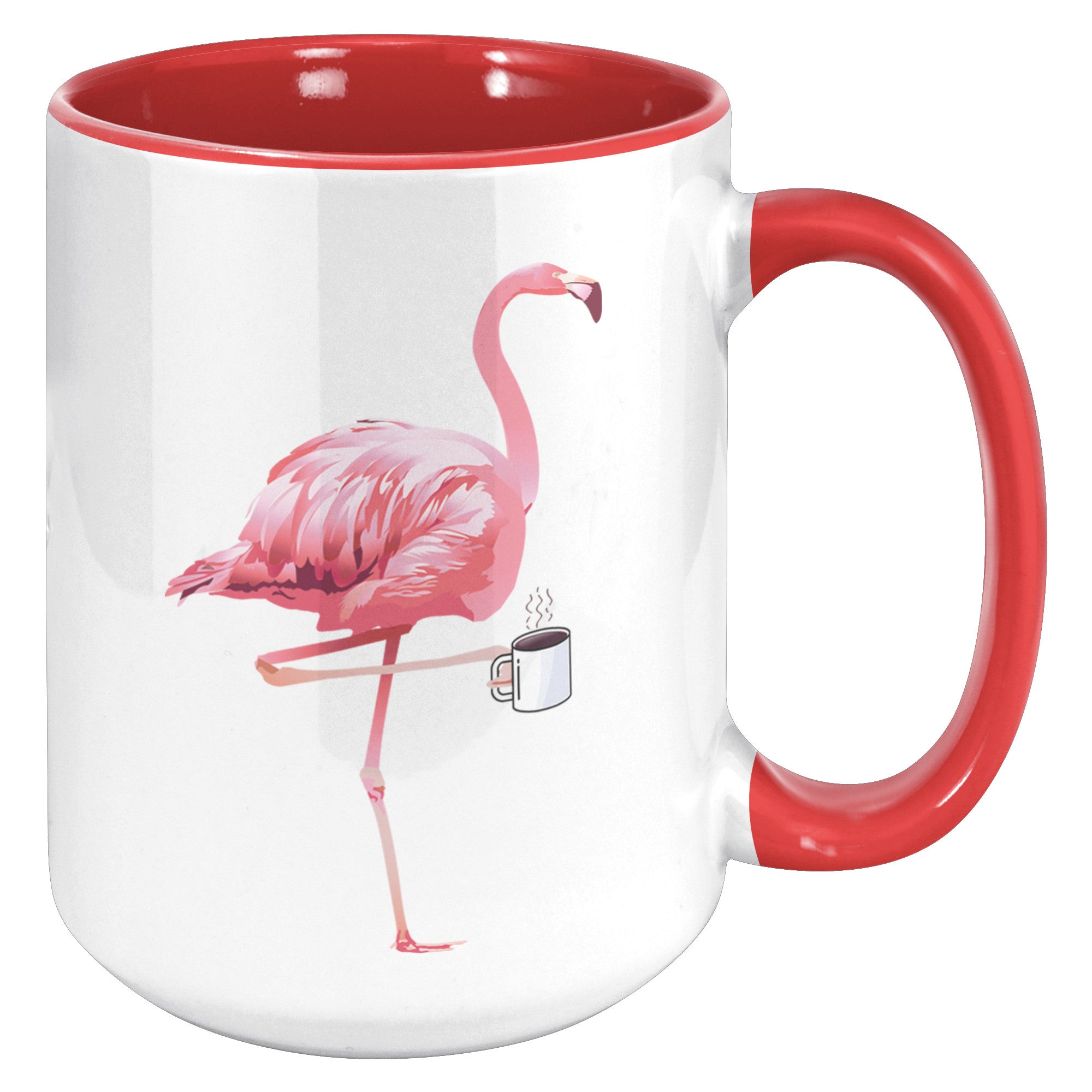 15oz Accent Mug - Flamingo Coffee Mug