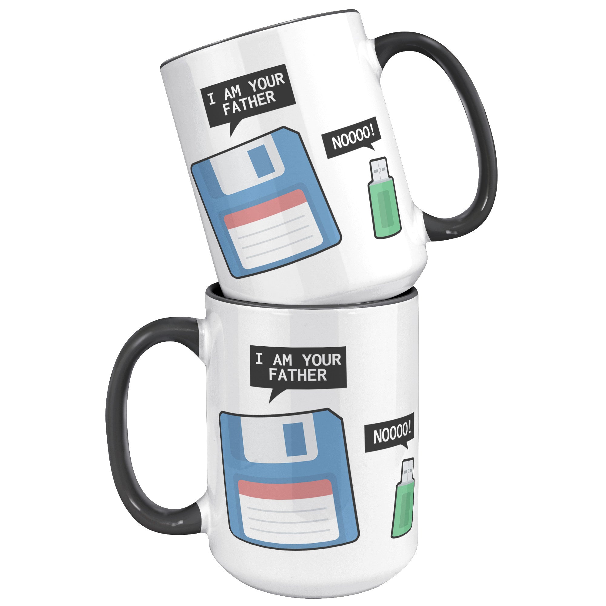 15oz Accent Mug - Floppy Disk USB