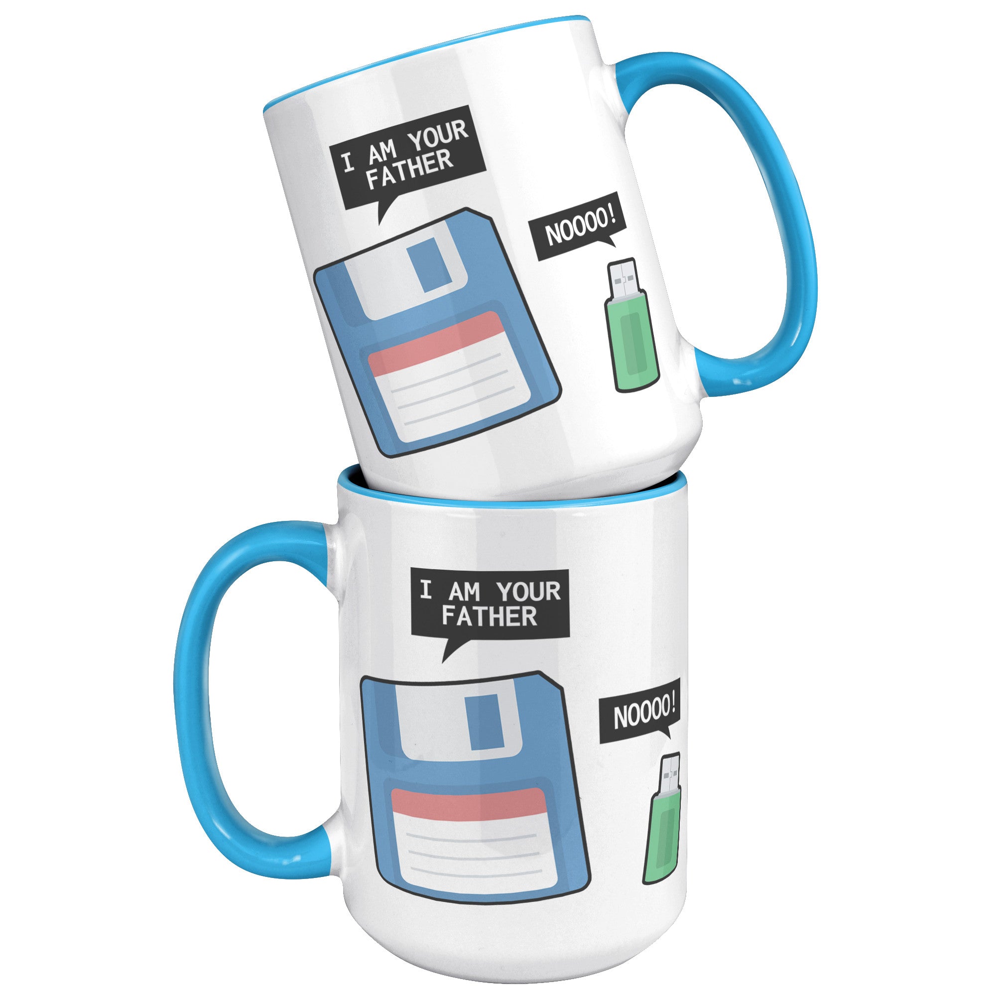 15oz Accent Mug - Floppy Disk USB