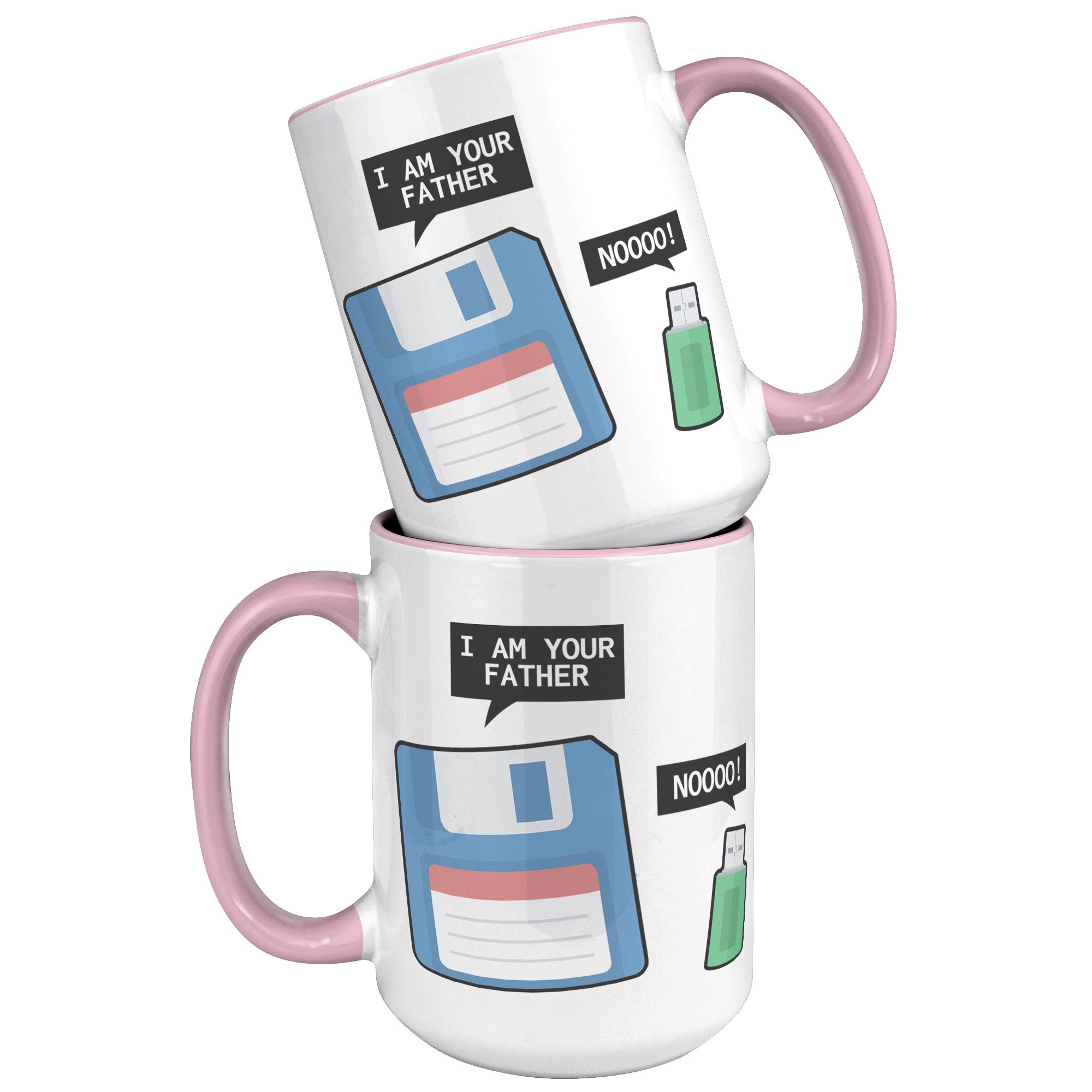 15oz Accent Mug - Floppy Disk USB