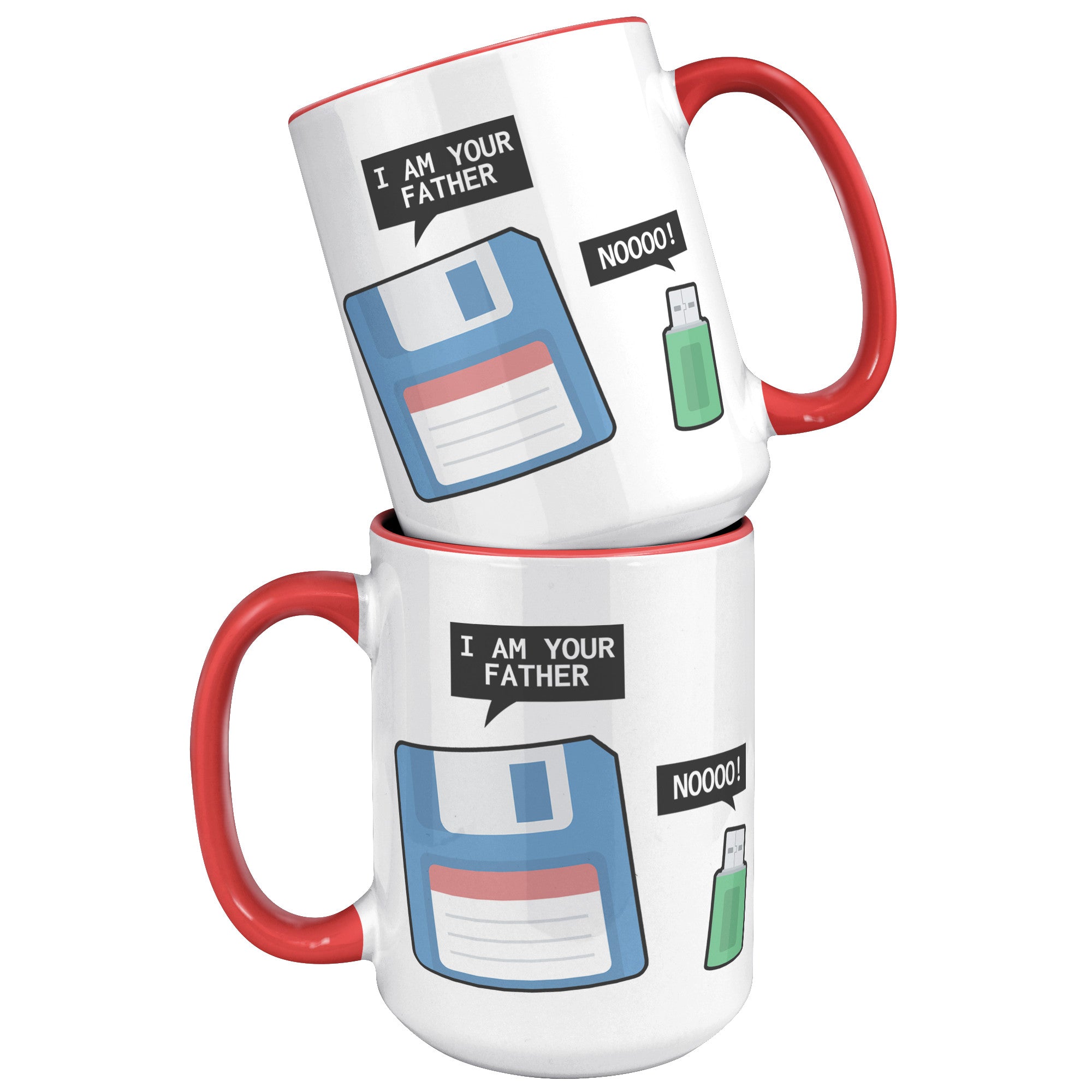 15oz Accent Mug - Floppy Disk USB