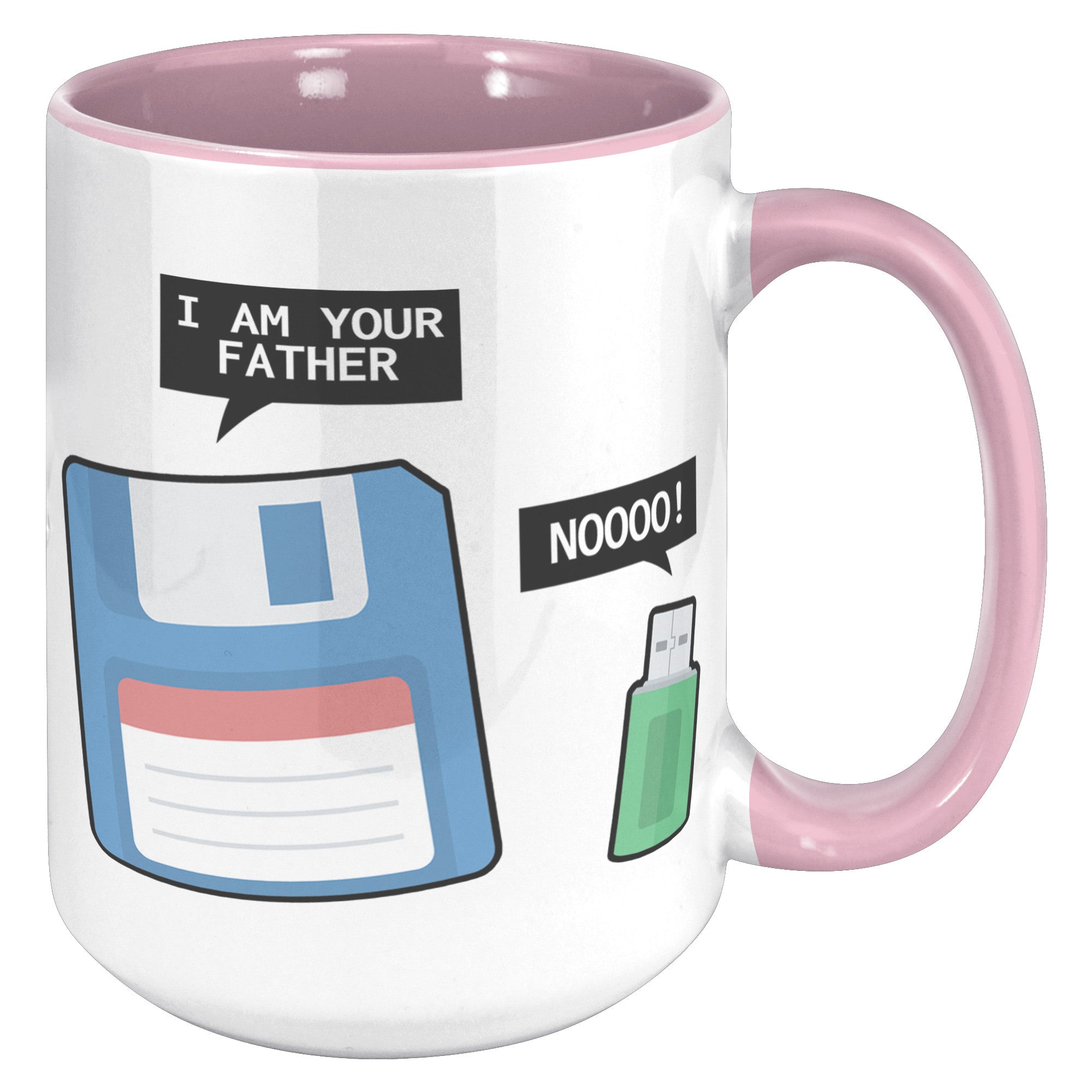 15oz Accent Mug - Floppy Disk USB