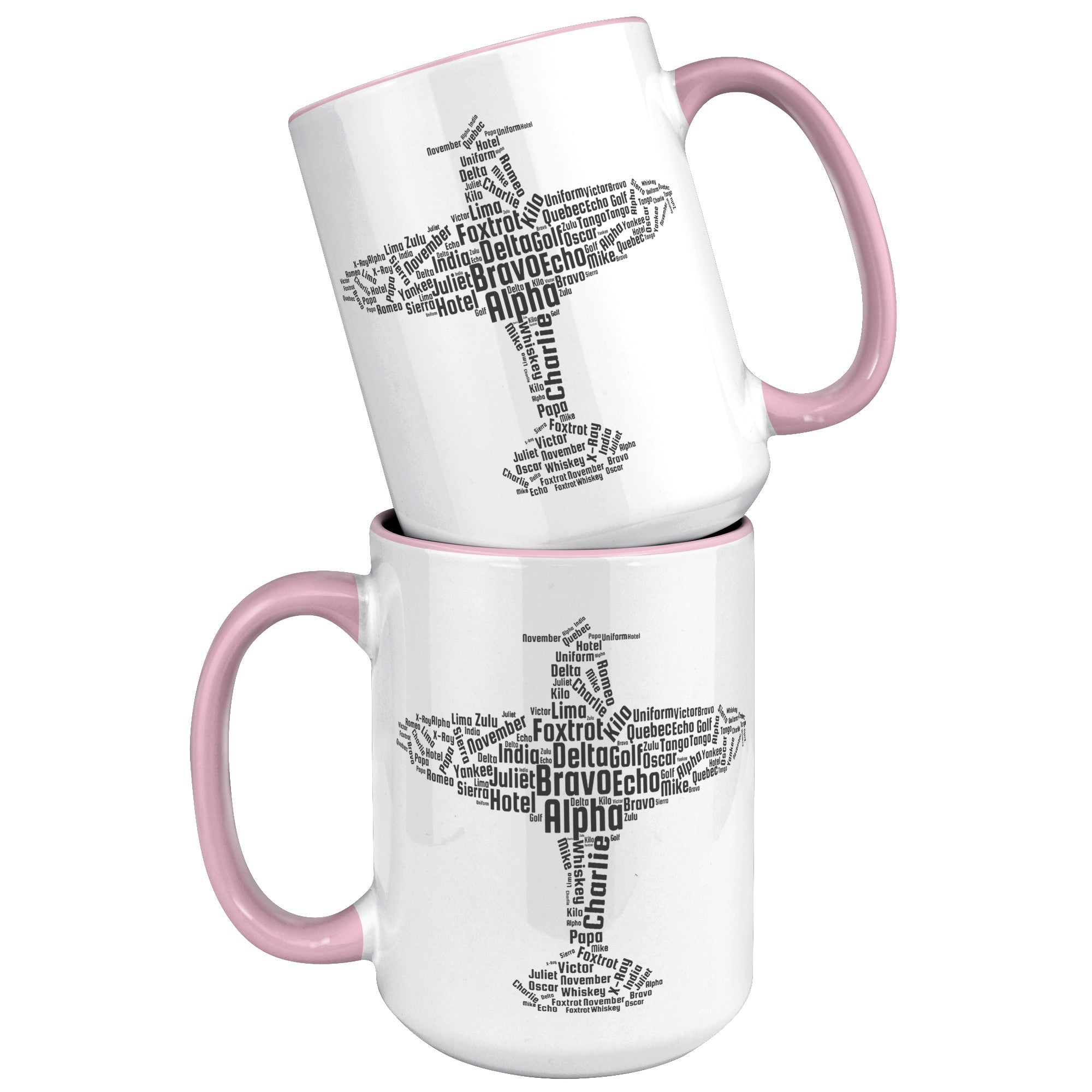 15oz Accent Mug - Flying Aviation Cloud
