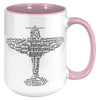 15oz Accent Mug - Flying Aviation Cloud