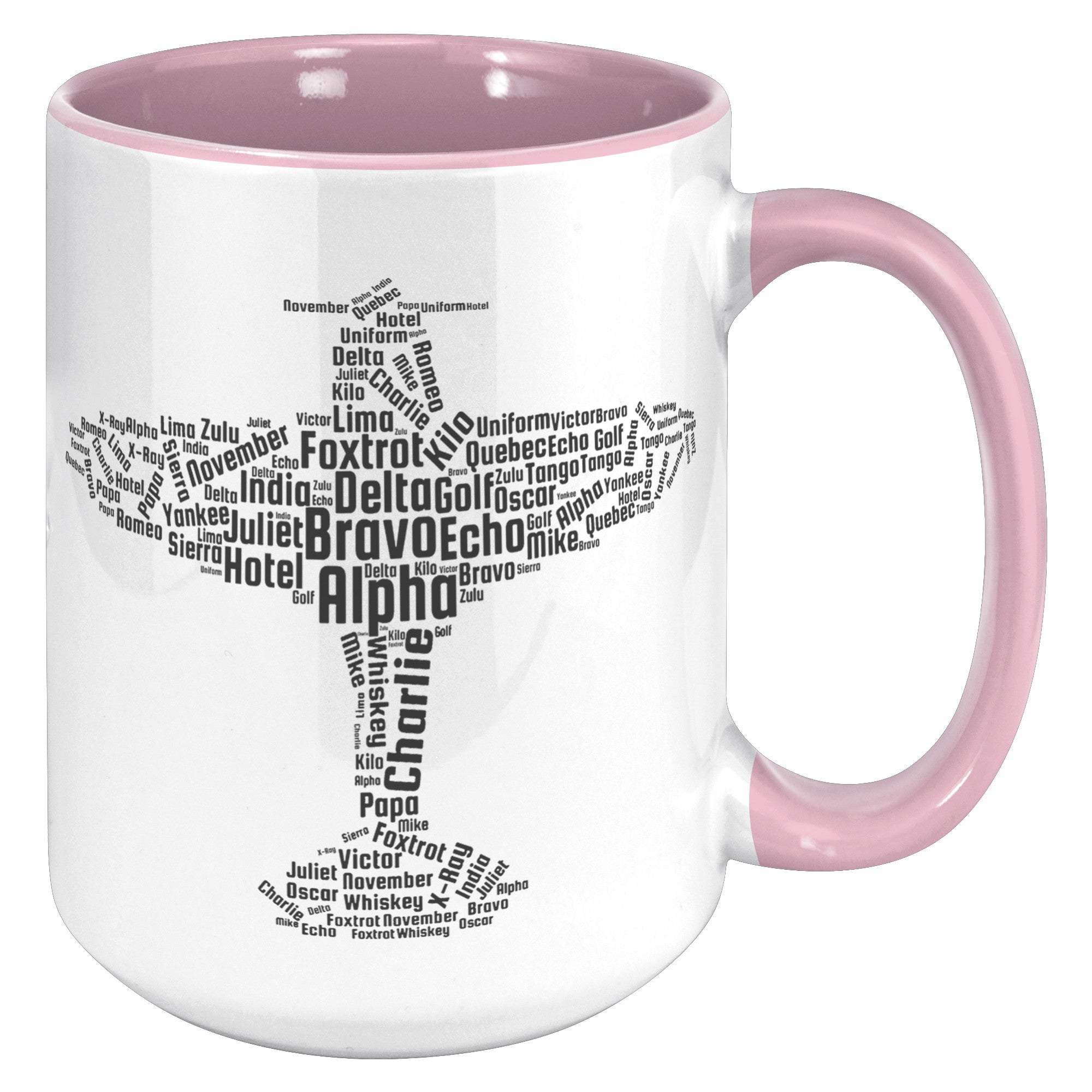 15oz Accent Mug - Flying Aviation Cloud