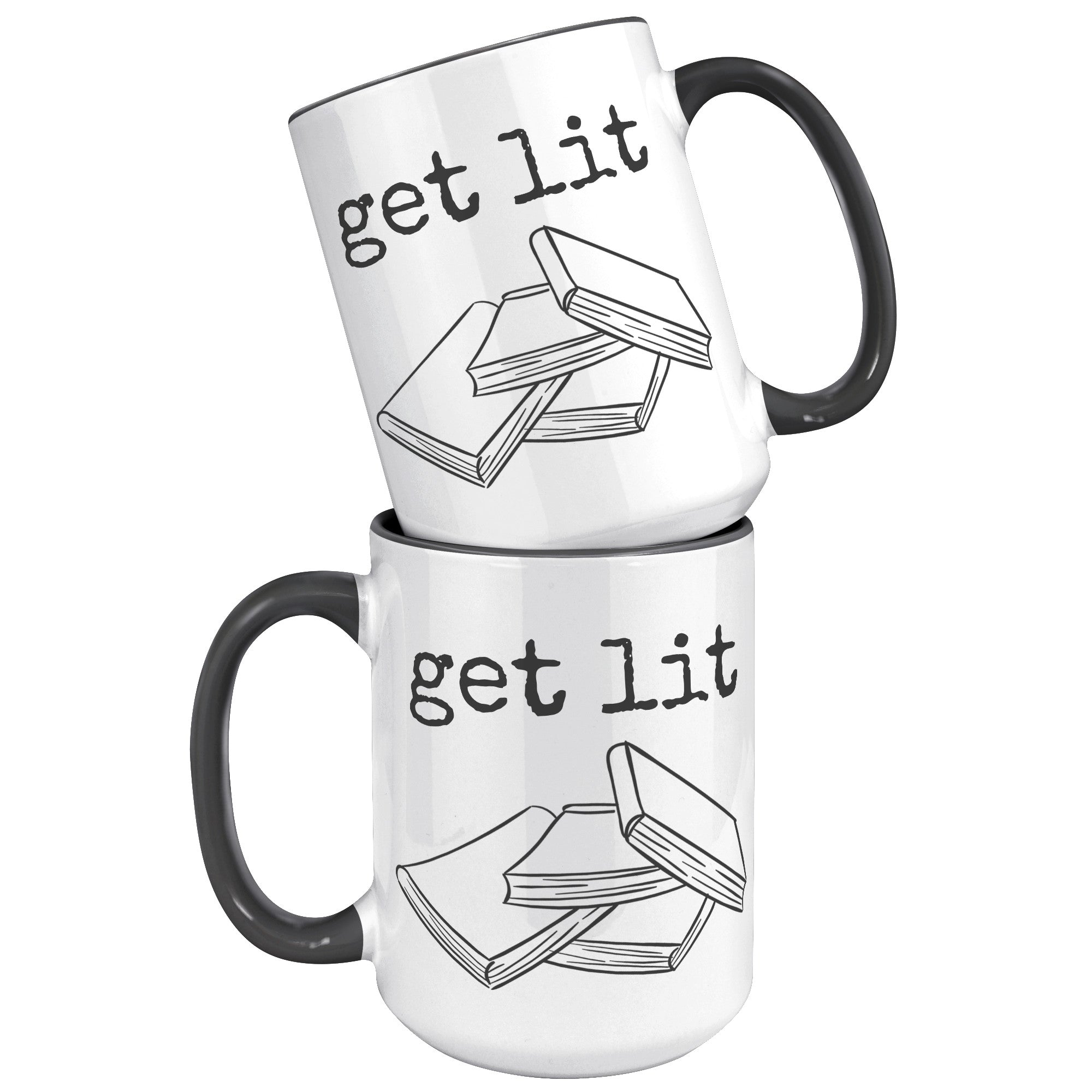 15oz Accent Mug - Get Lit Books