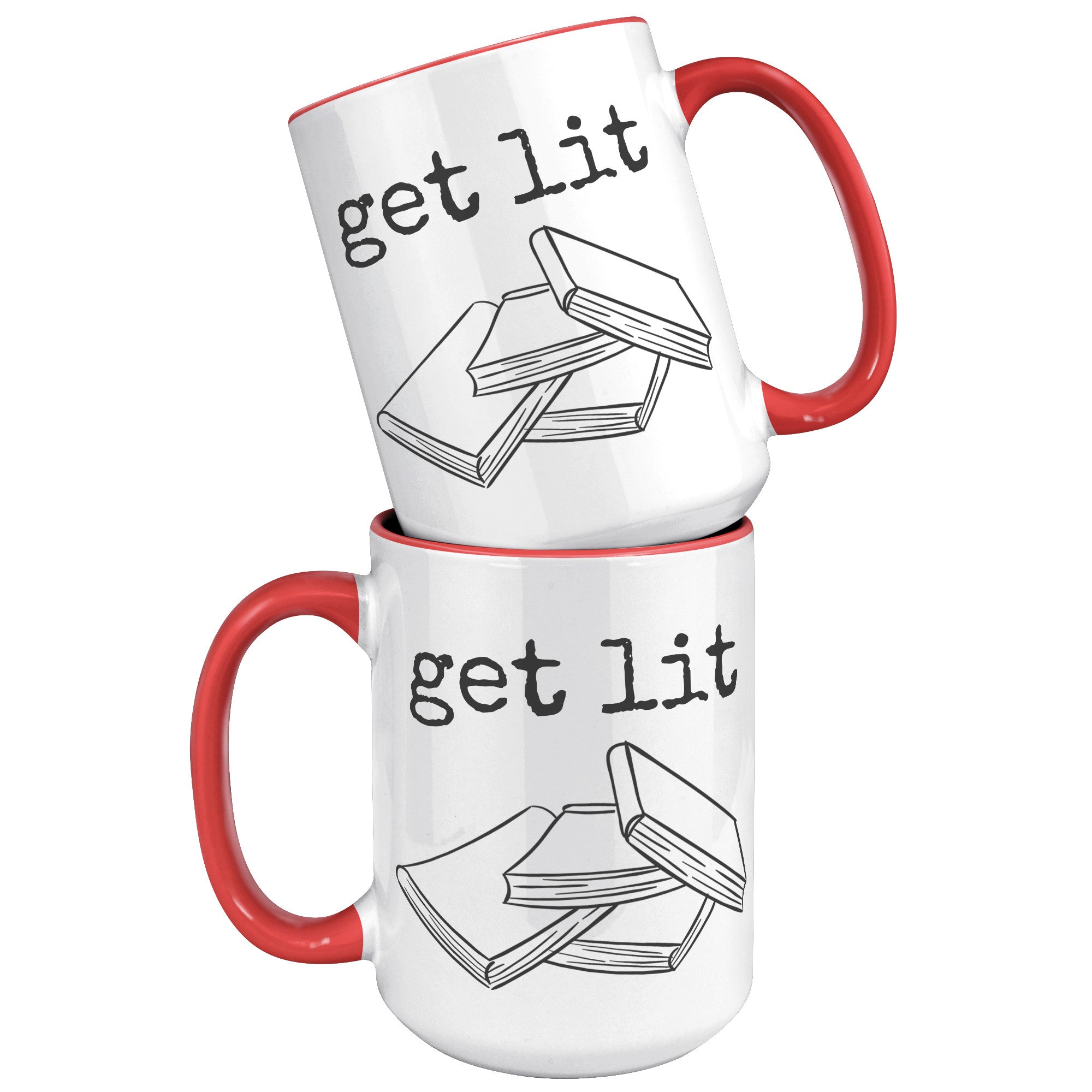 15oz Accent Mug - Get Lit Books