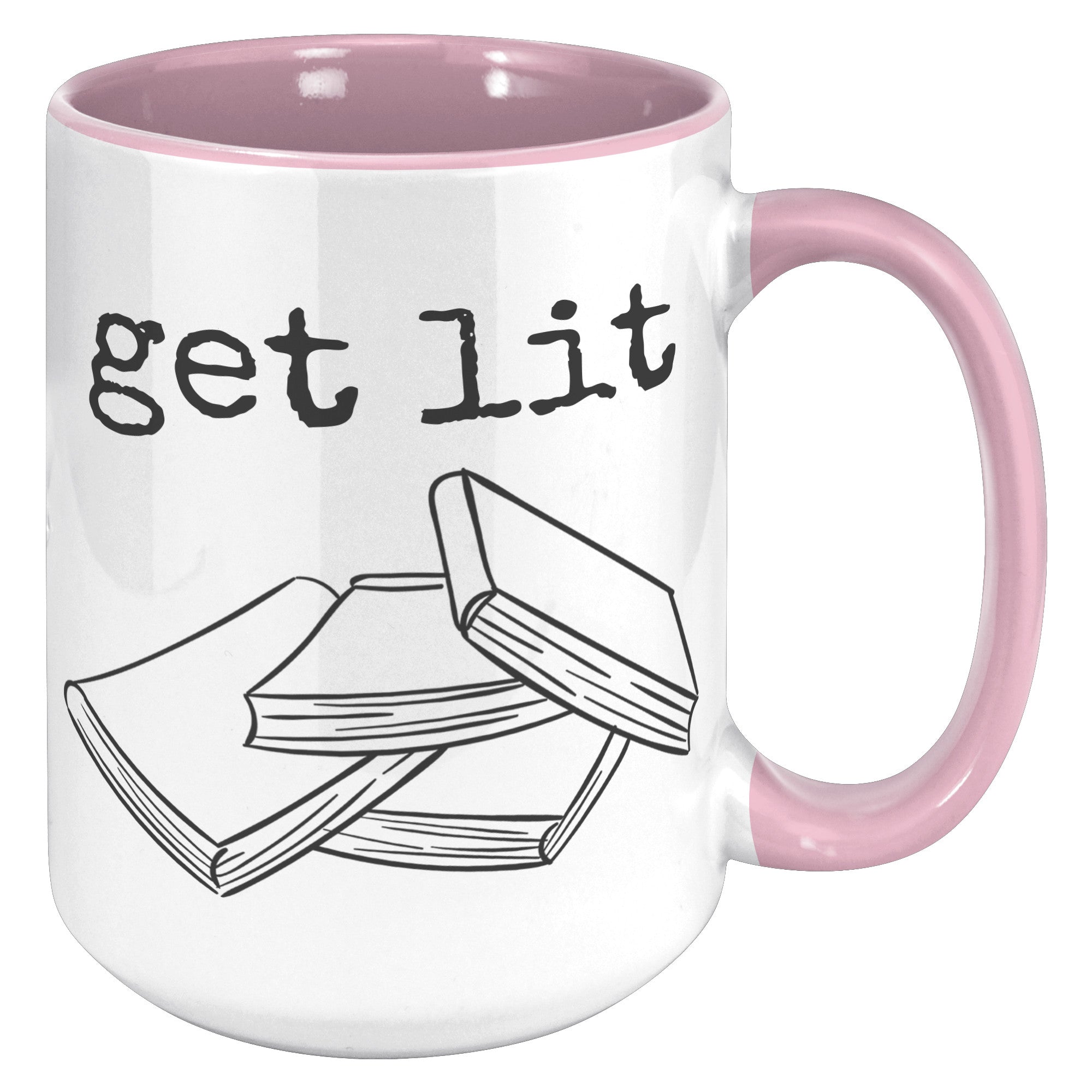 15oz Accent Mug - Get Lit Books