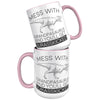 15oz Accent Mug - Grandpasaurus Jurasskicked