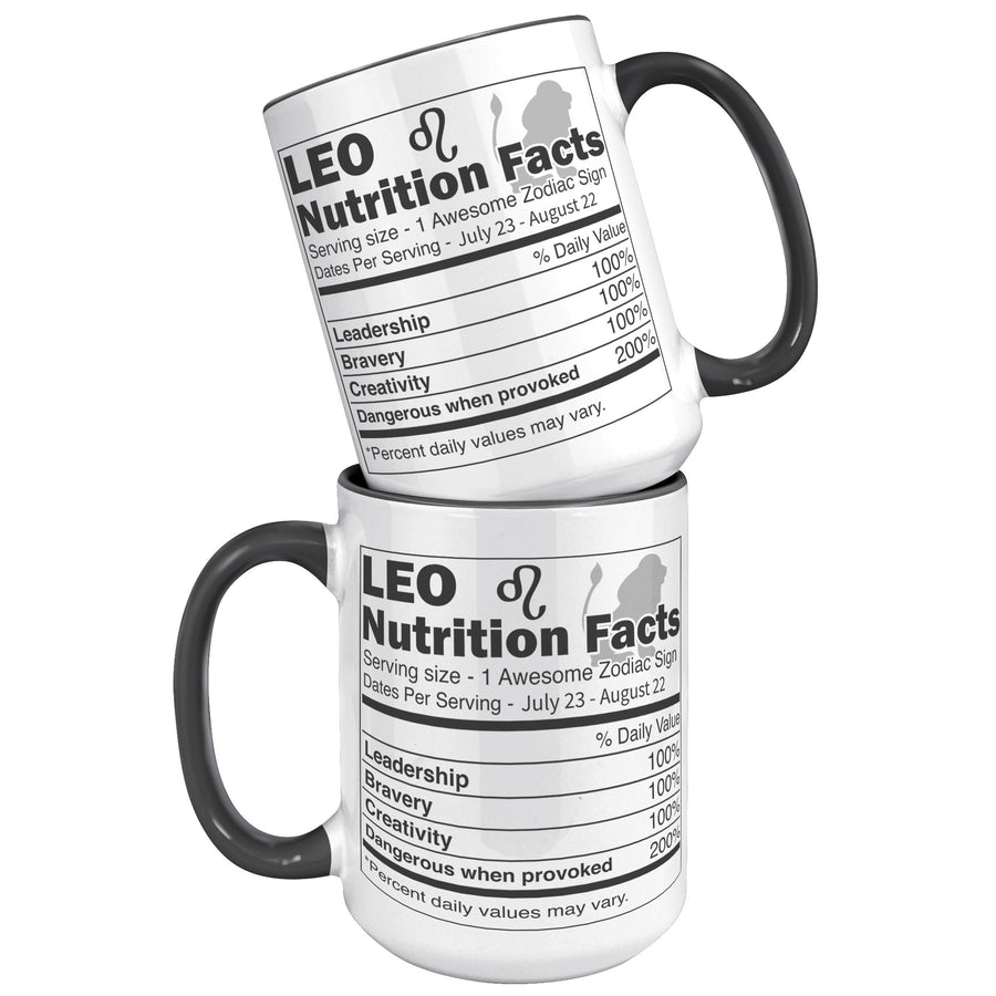 15oz Accent Mug - Leo Nutrition Facts