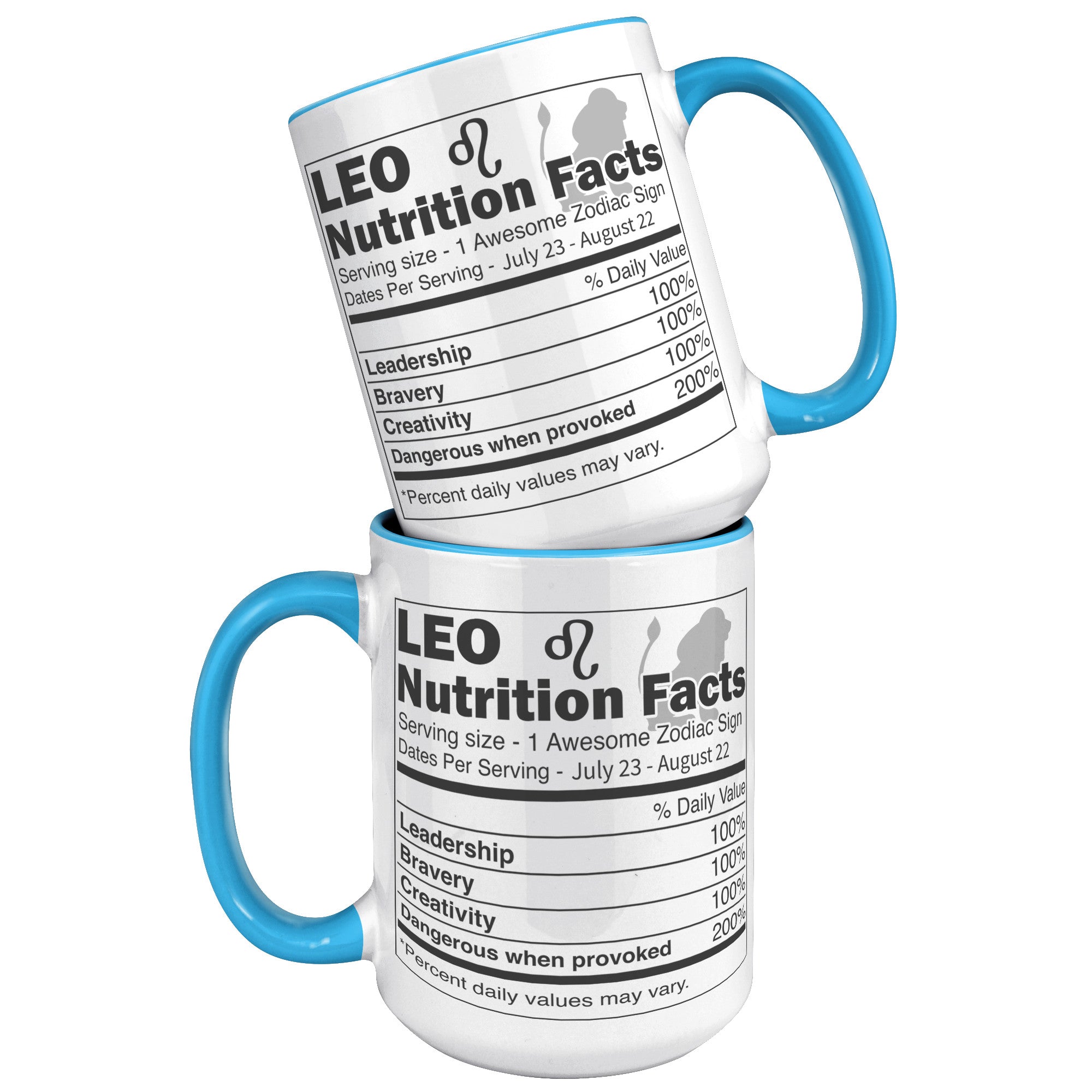 15oz Accent Mug - Leo Nutrition Facts