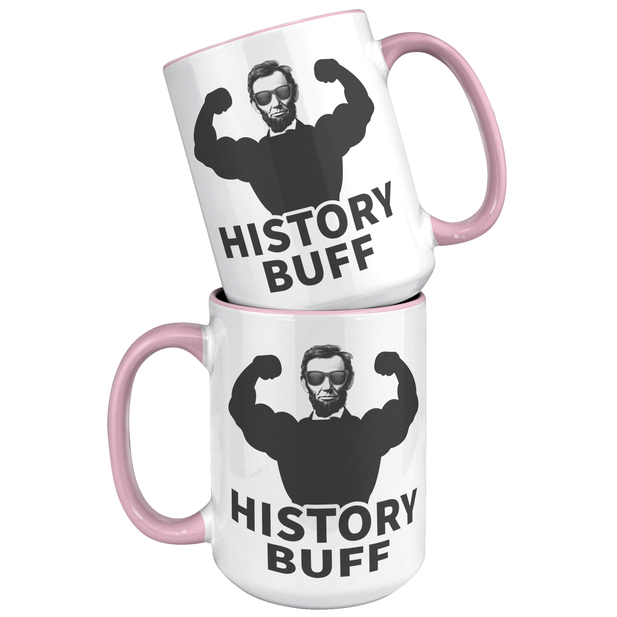 15oz_Accent_Mug_-_Lincoln_History_Buff_15oz_Accent_FrontBack_Pink_Mockup.png