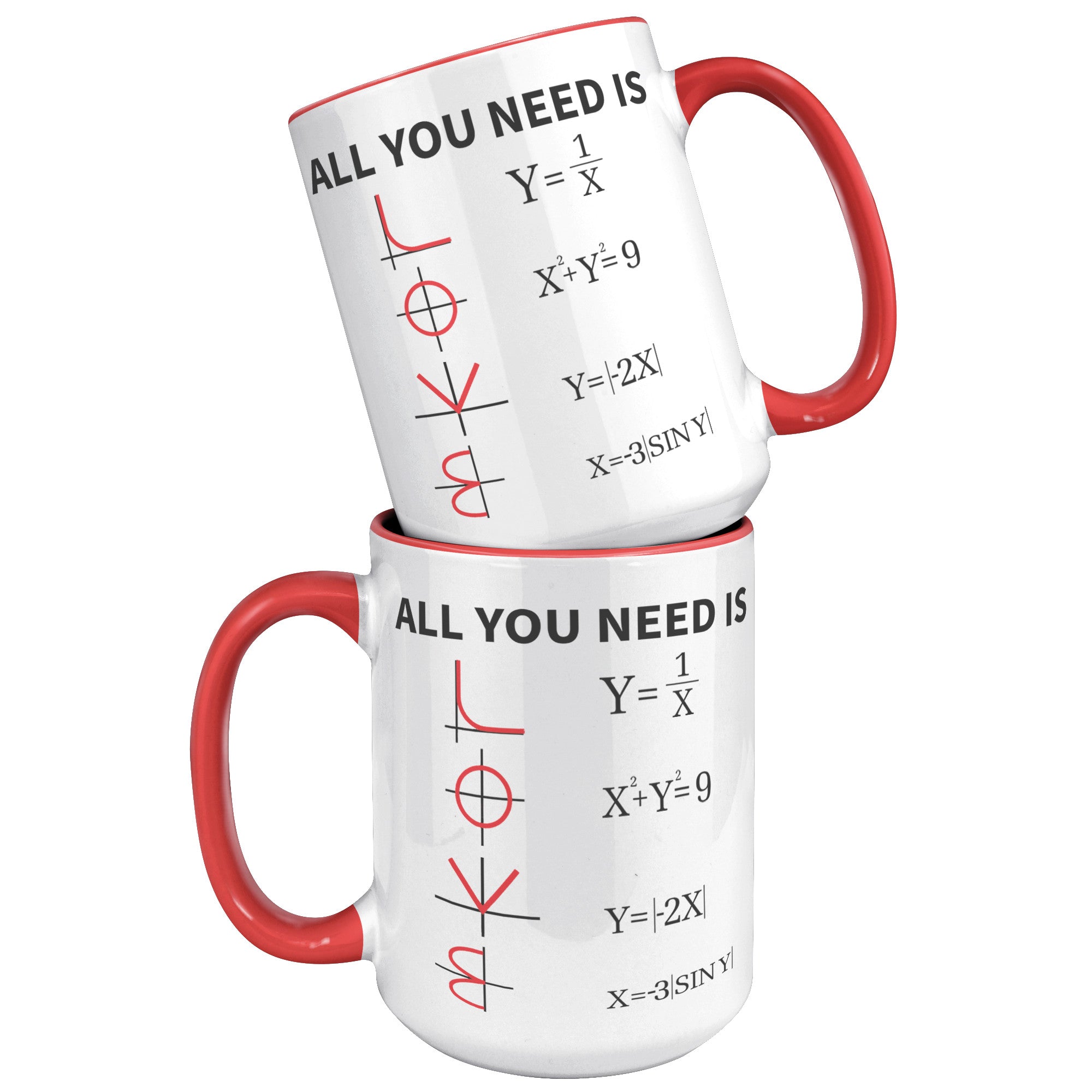 15oz Accent Mug - Math All You Need Is Love