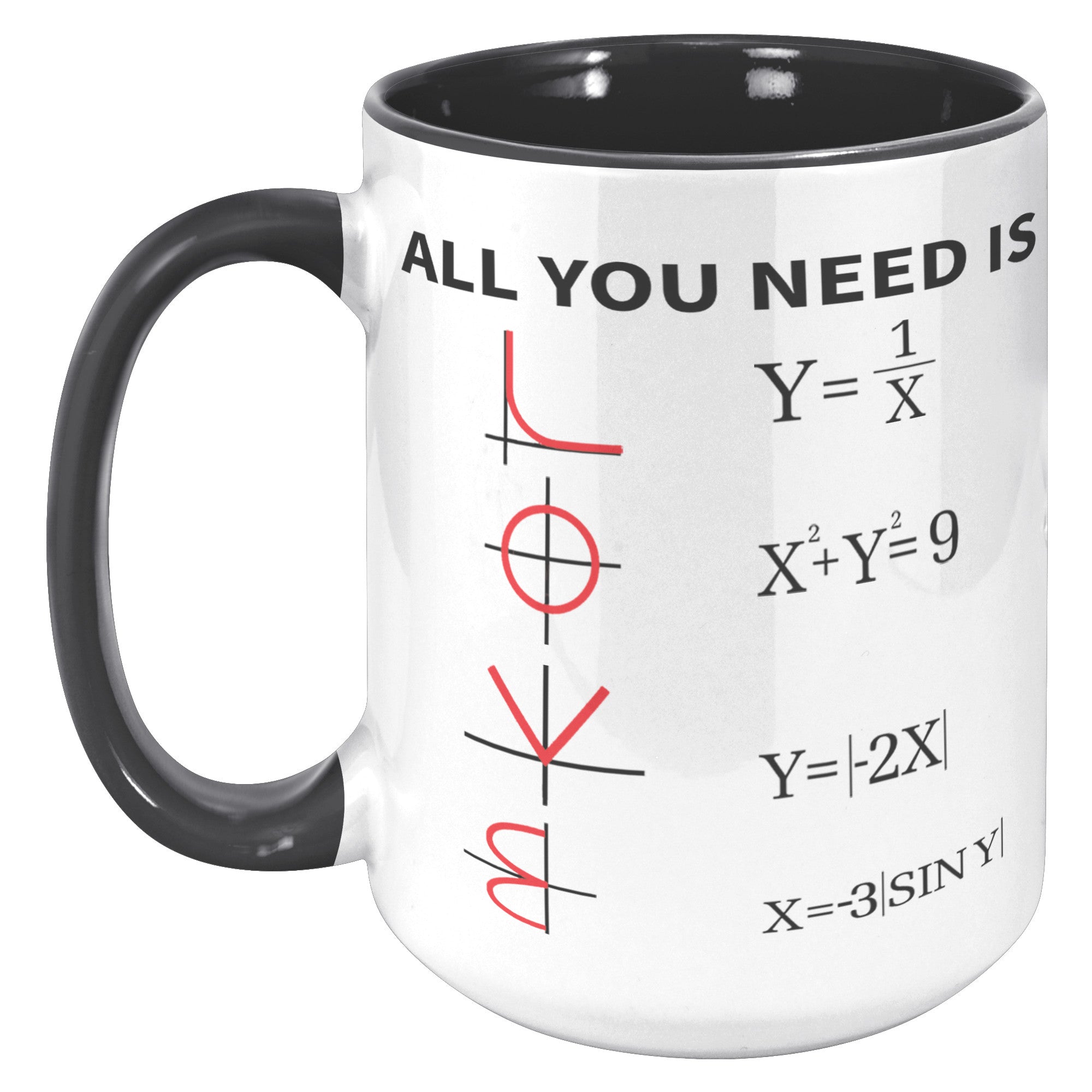 15oz Accent Mug - Math All You Need Is Love