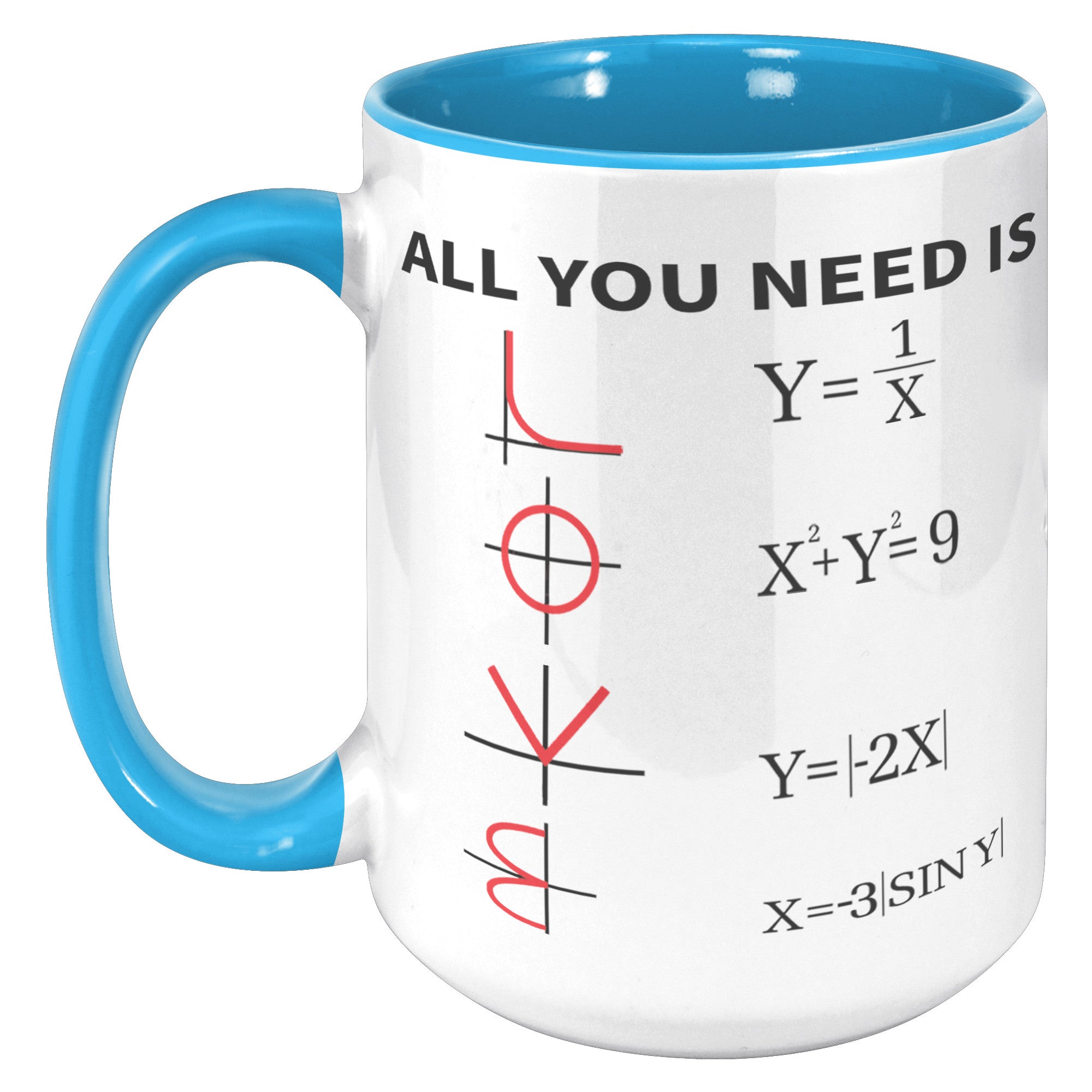 15oz Accent Mug - Math All You Need Is Love