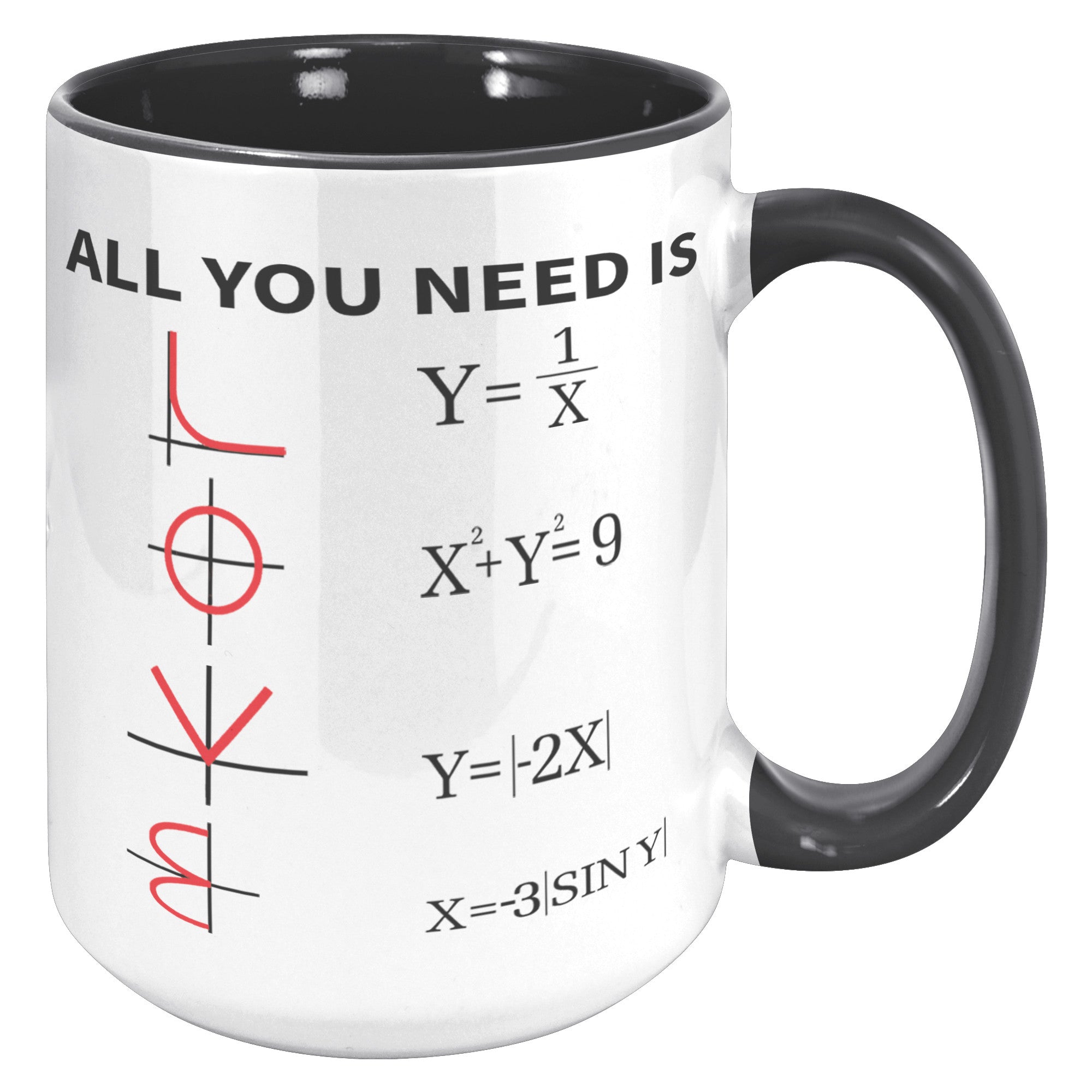 15oz Accent Mug - Math All You Need Is Love