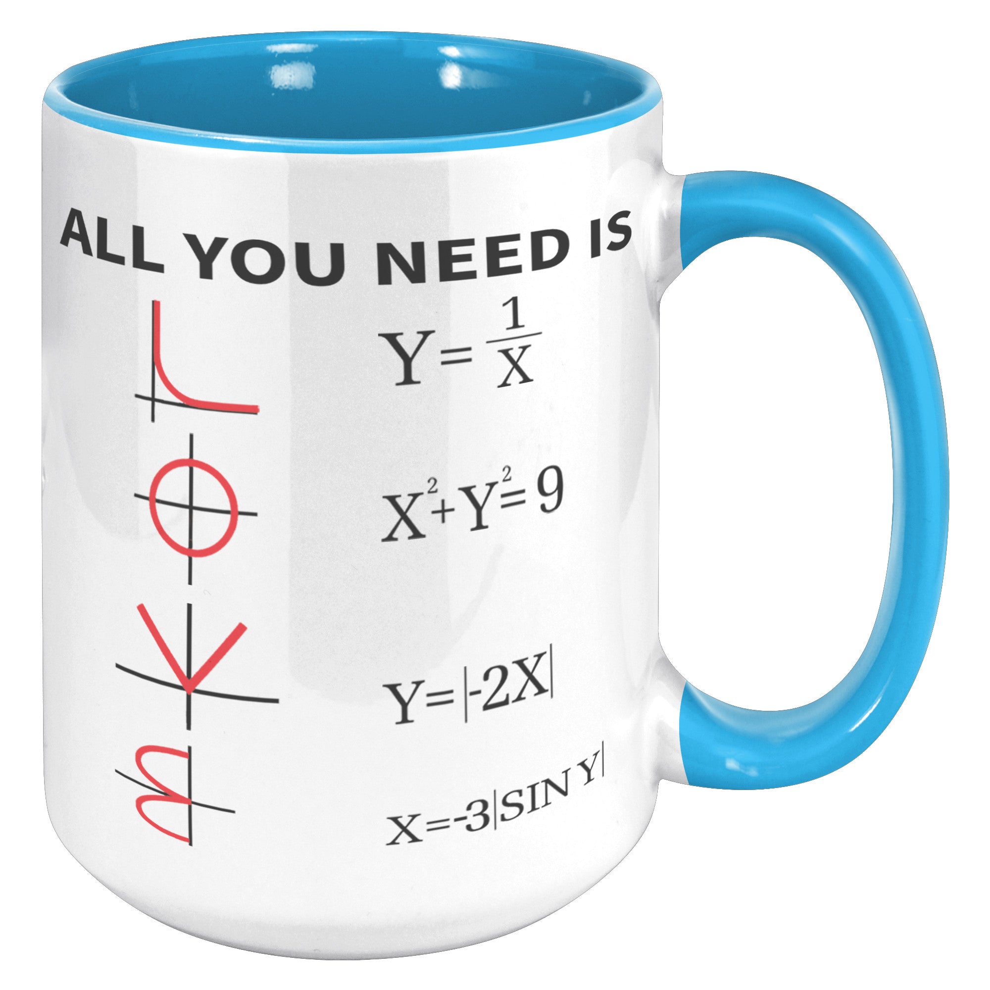 15oz Accent Mug - Math All You Need Is Love