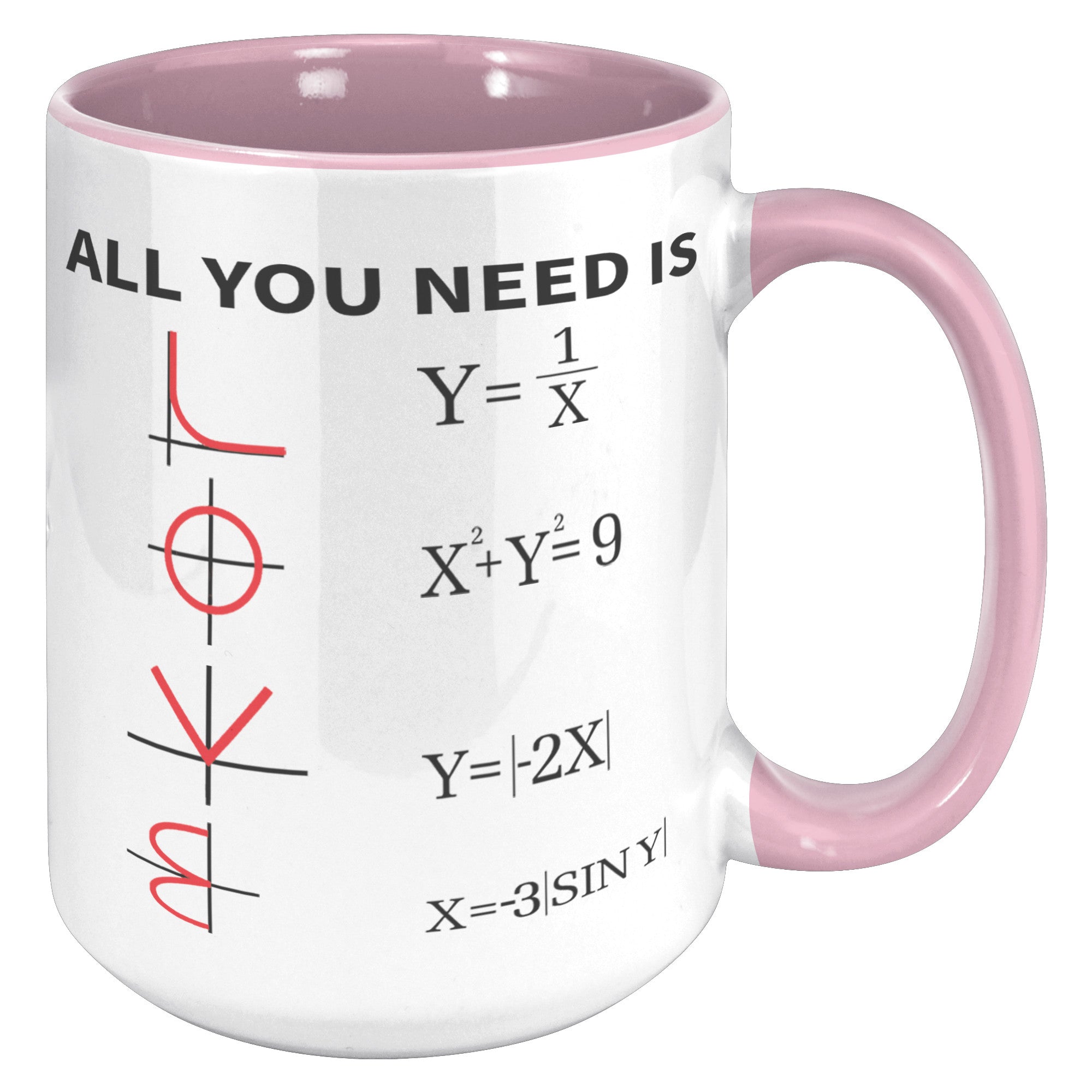 15oz Accent Mug - Math All You Need Is Love