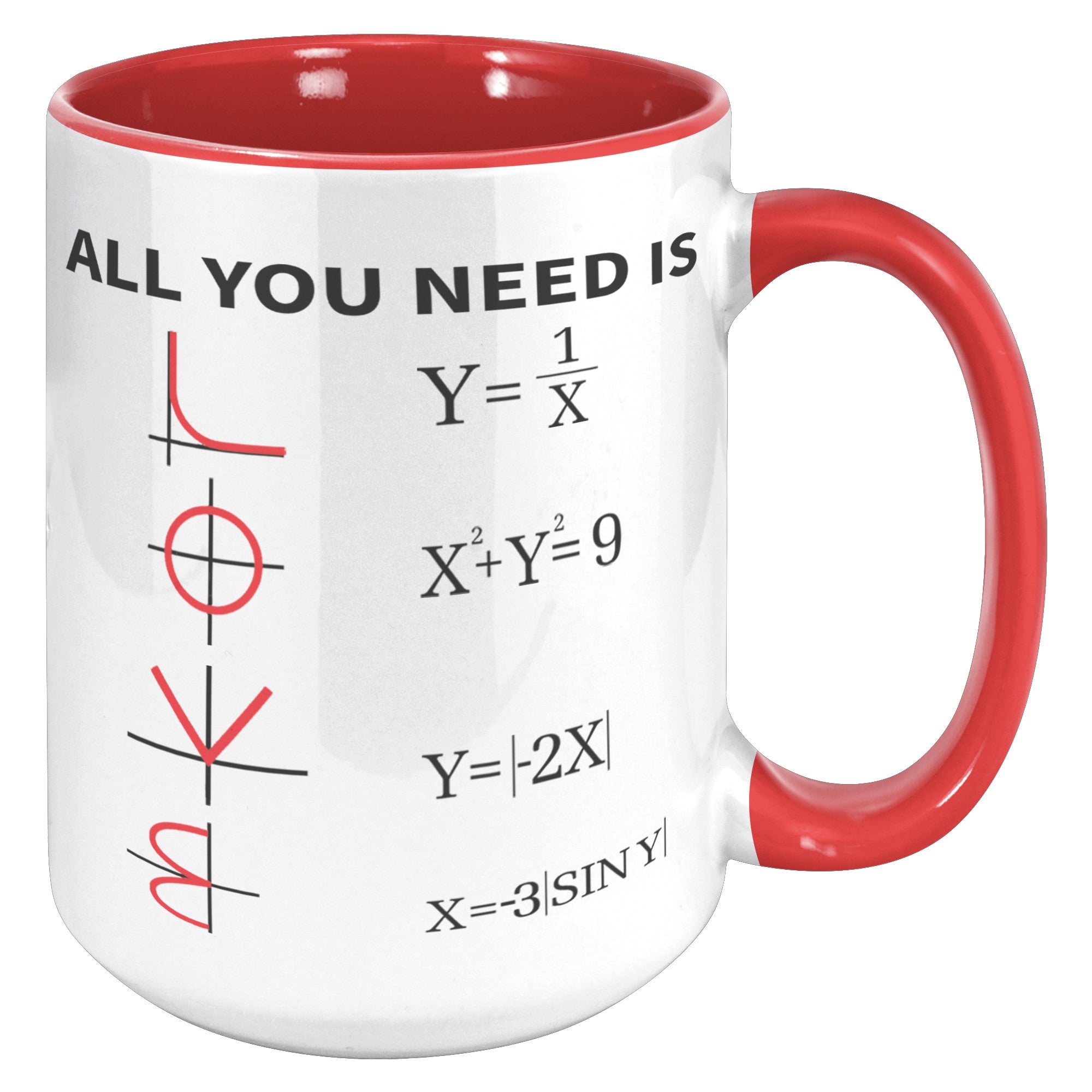 15oz Accent Mug - Math All You Need Is Love