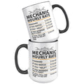 15oz Accent Mug - Mechanic Hourly Rate