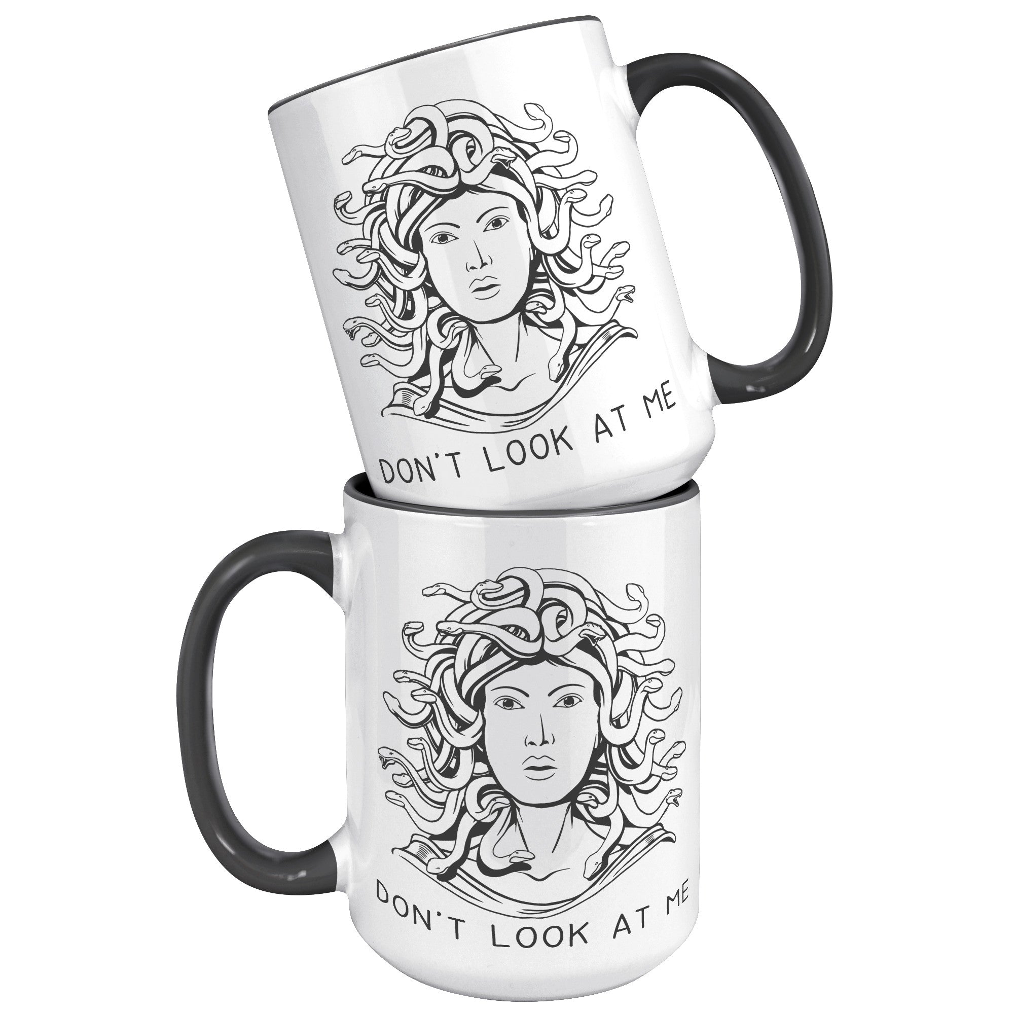 15oz Accent Mug - Medusa Don't Look