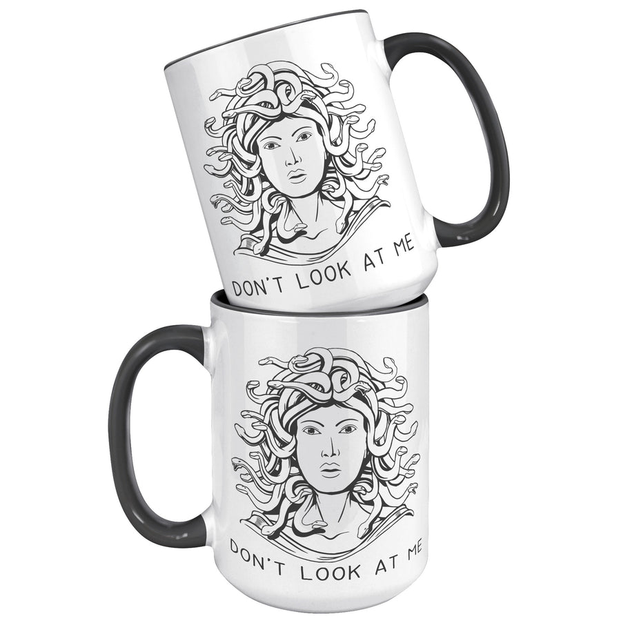 15oz Accent Mug - Medusa Don't Look