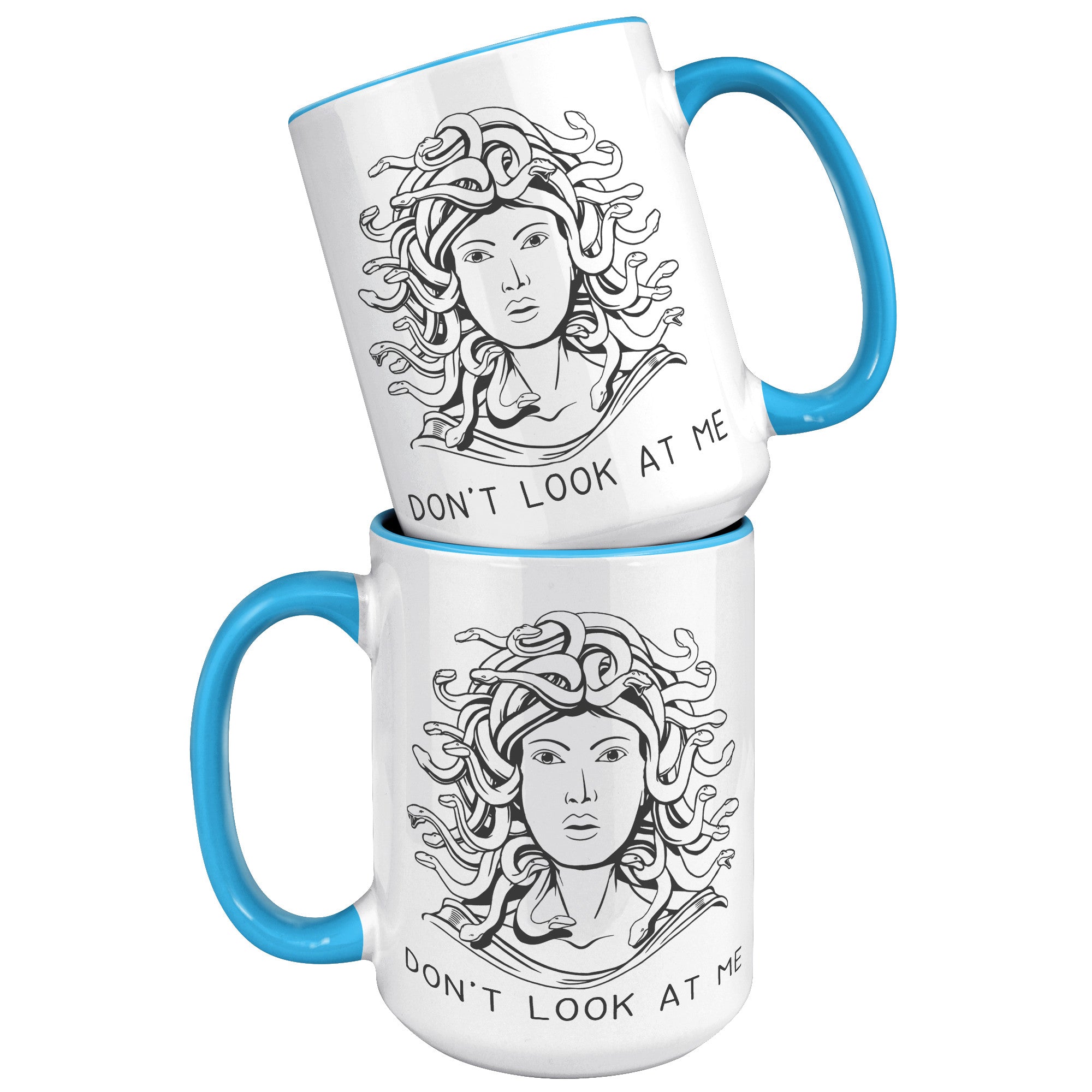 15oz Accent Mug - Medusa Don't Look