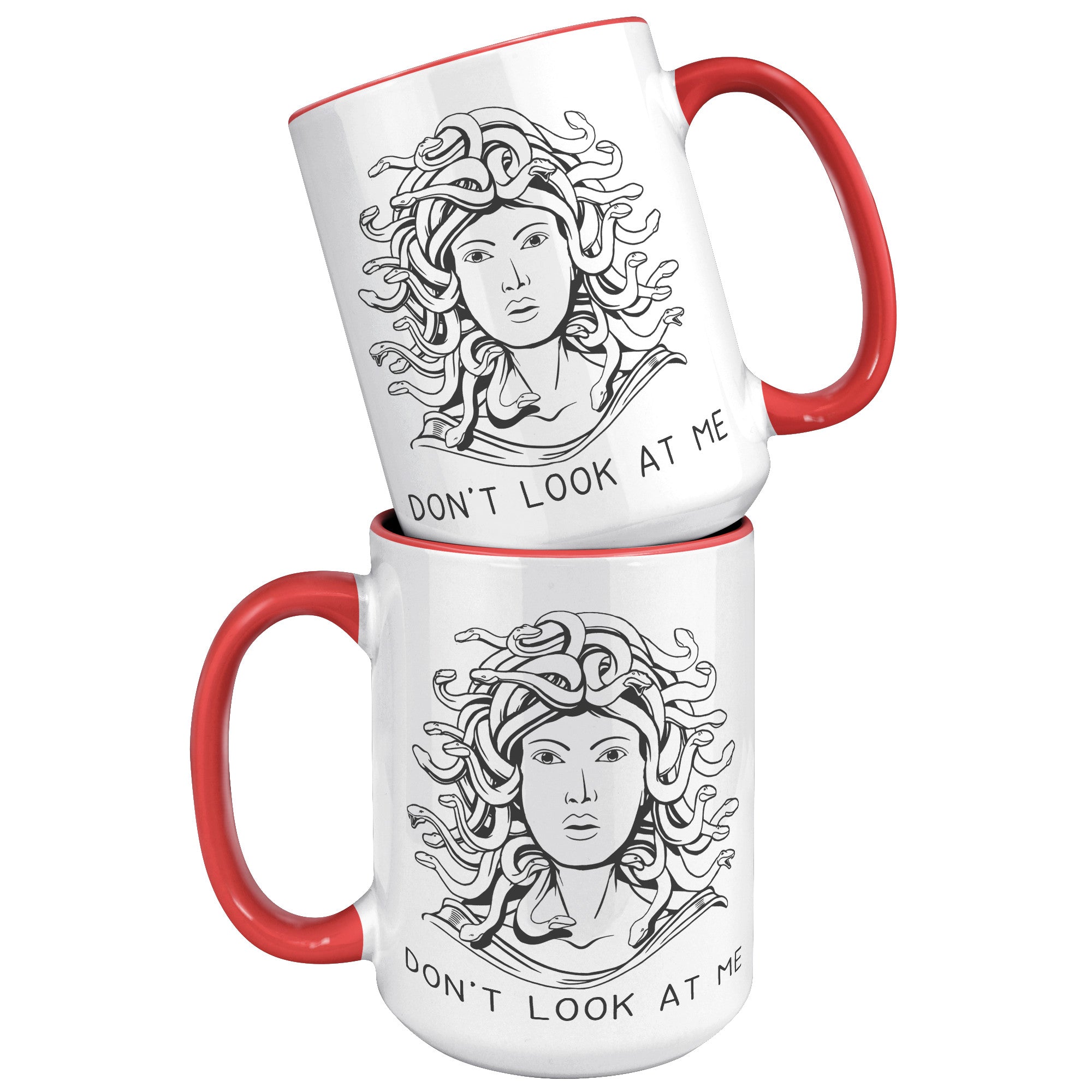 15oz Accent Mug - Medusa Don't Look