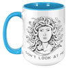 15oz Accent Mug - Medusa Don't Look
