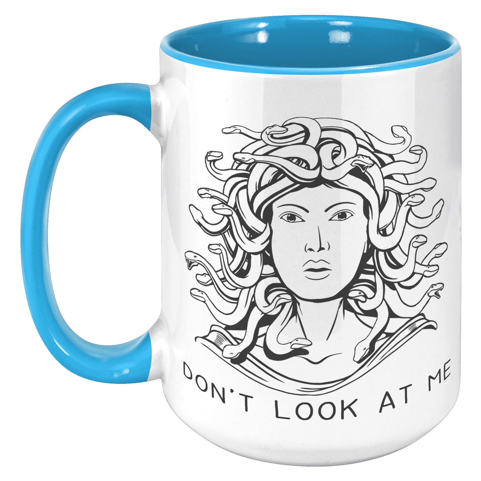 15oz Accent Mug - Medusa Don't Look