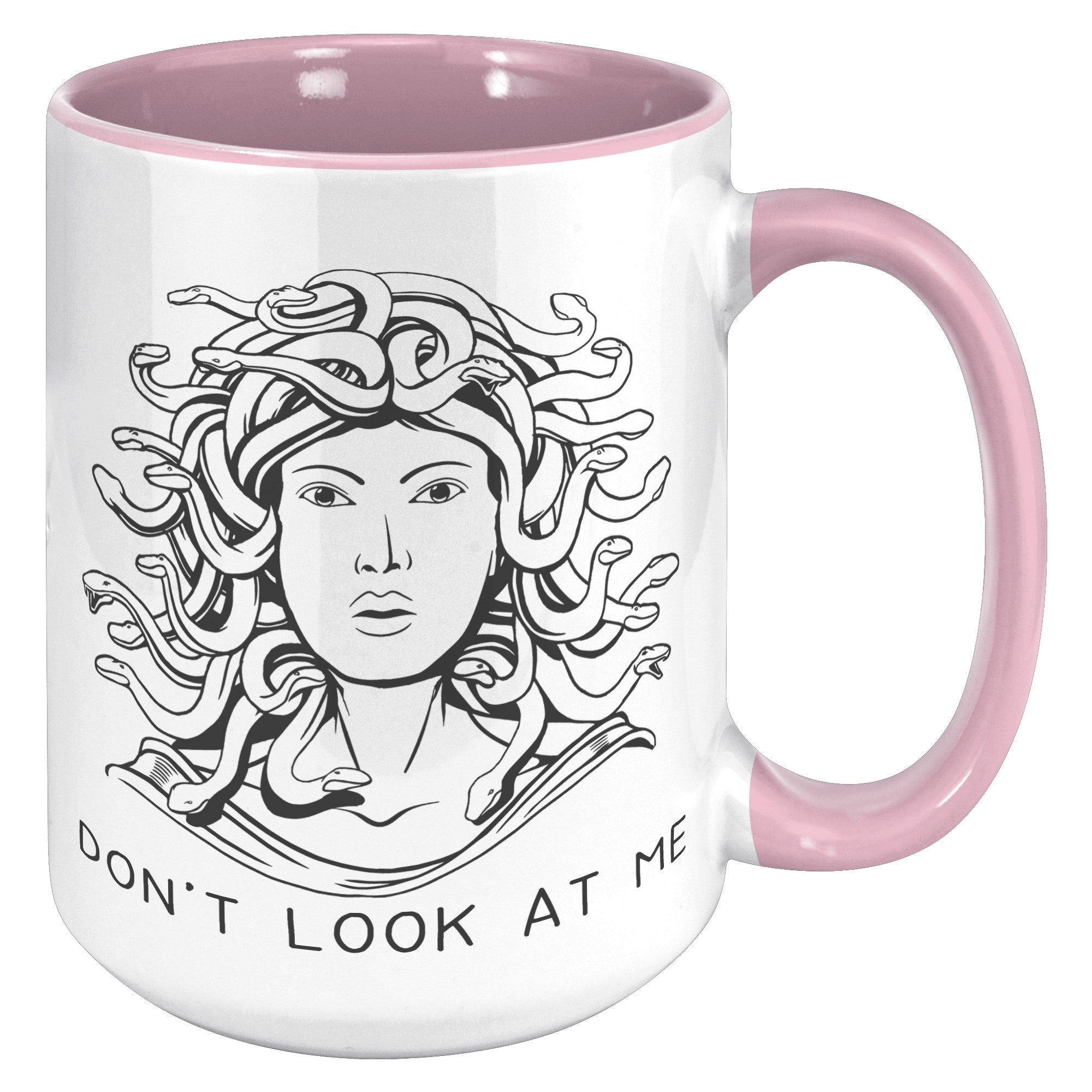 15oz Accent Mug - Medusa Don't Look