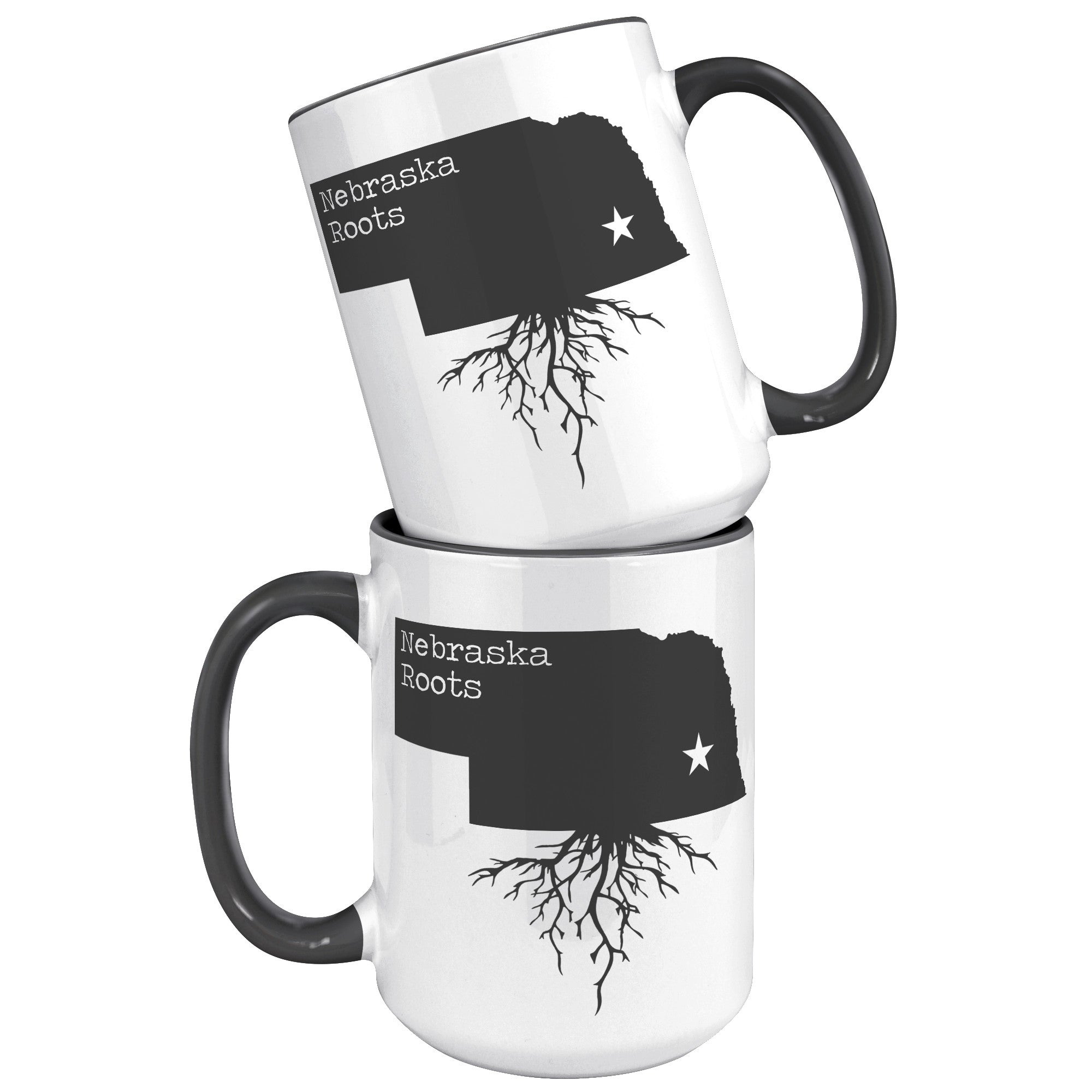 15oz Accent Mug - Nebraska Roots