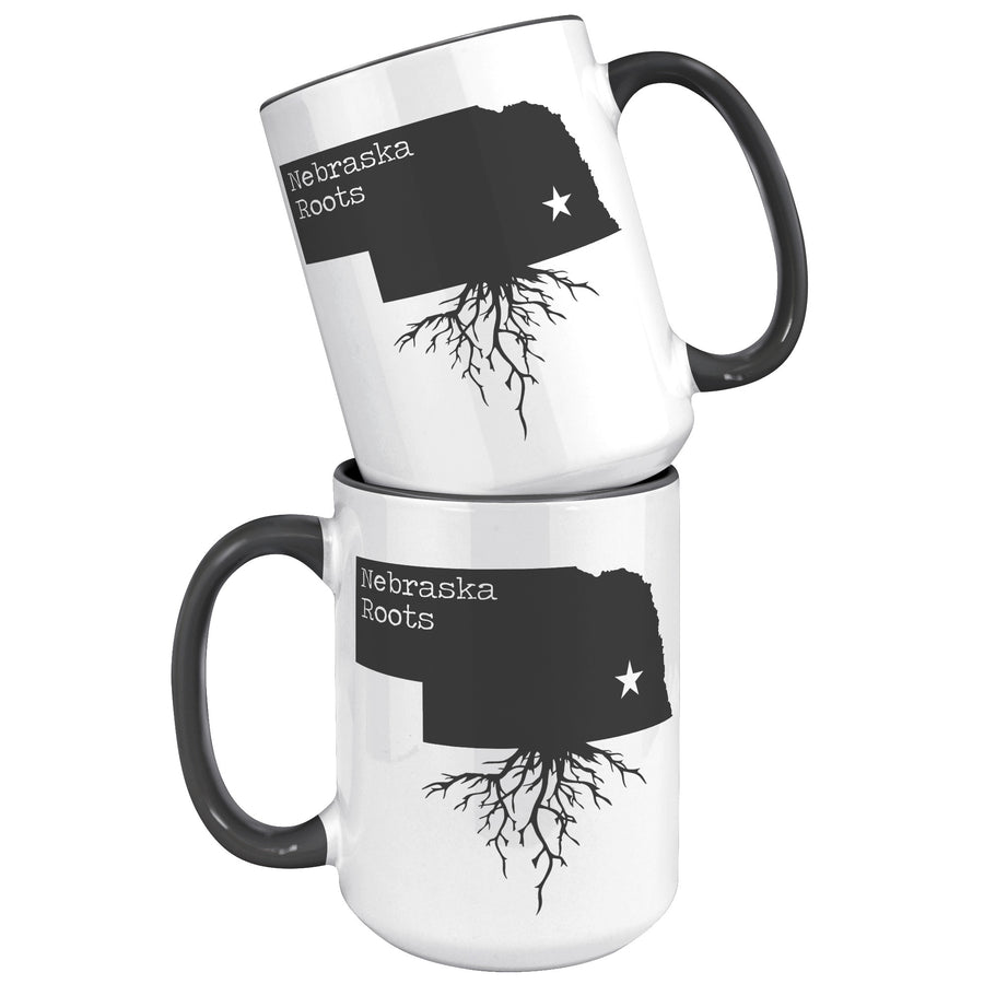 15oz Accent Mug - Nebraska Roots