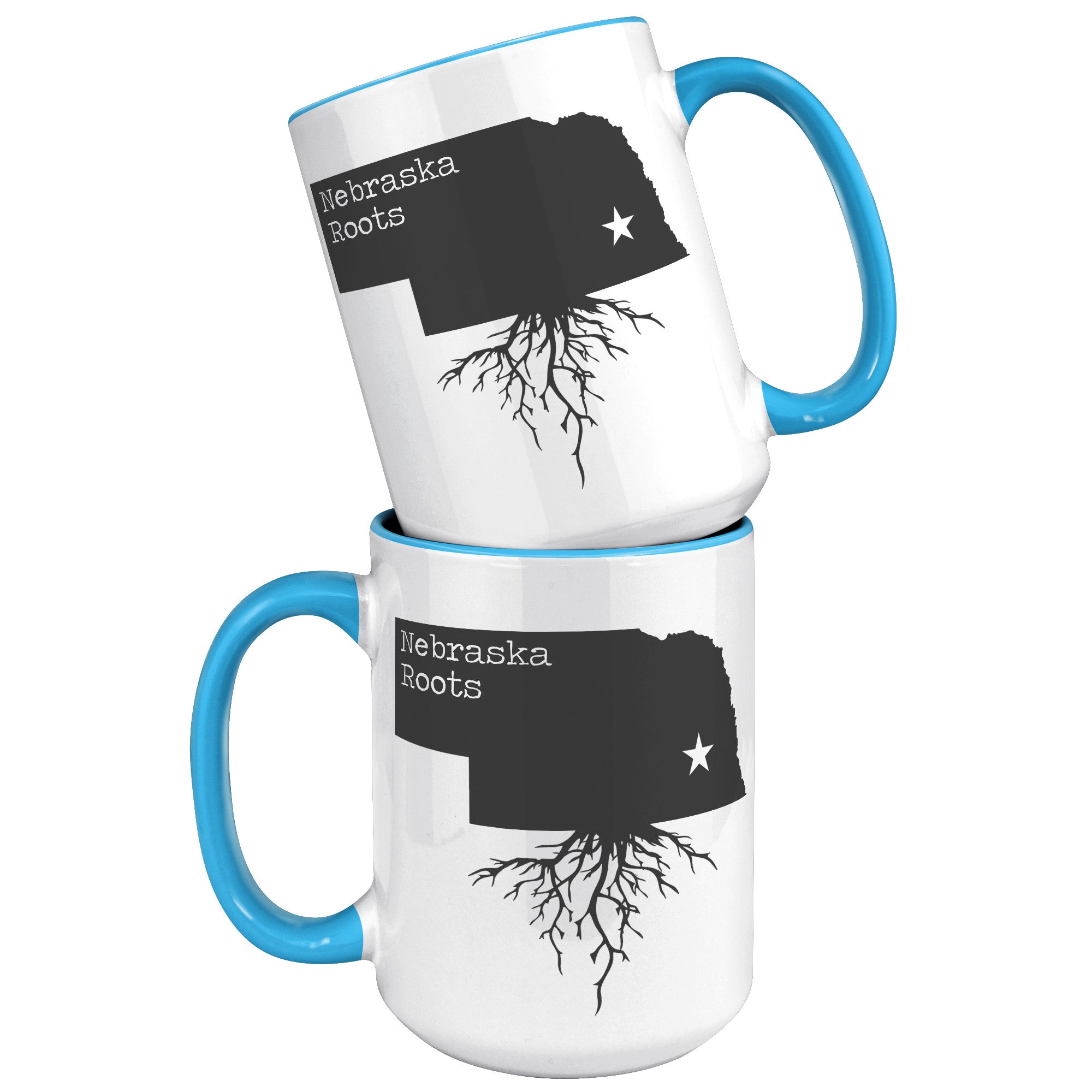 15oz Accent Mug - Nebraska Roots