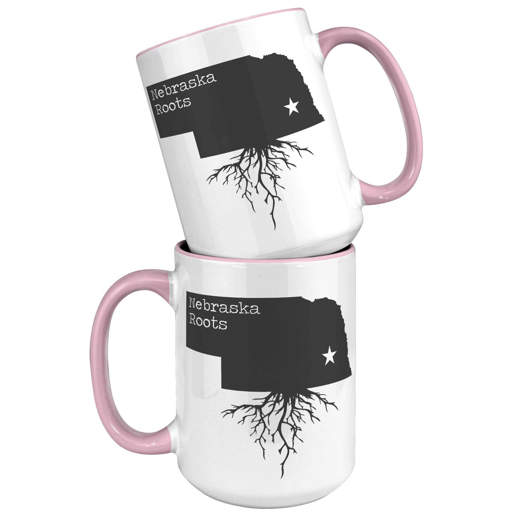 15oz Accent Mug - Nebraska Roots