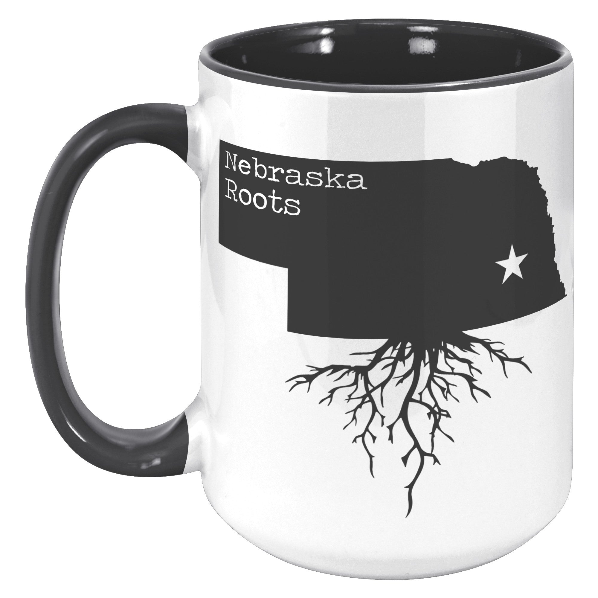 15oz Accent Mug - Nebraska Roots