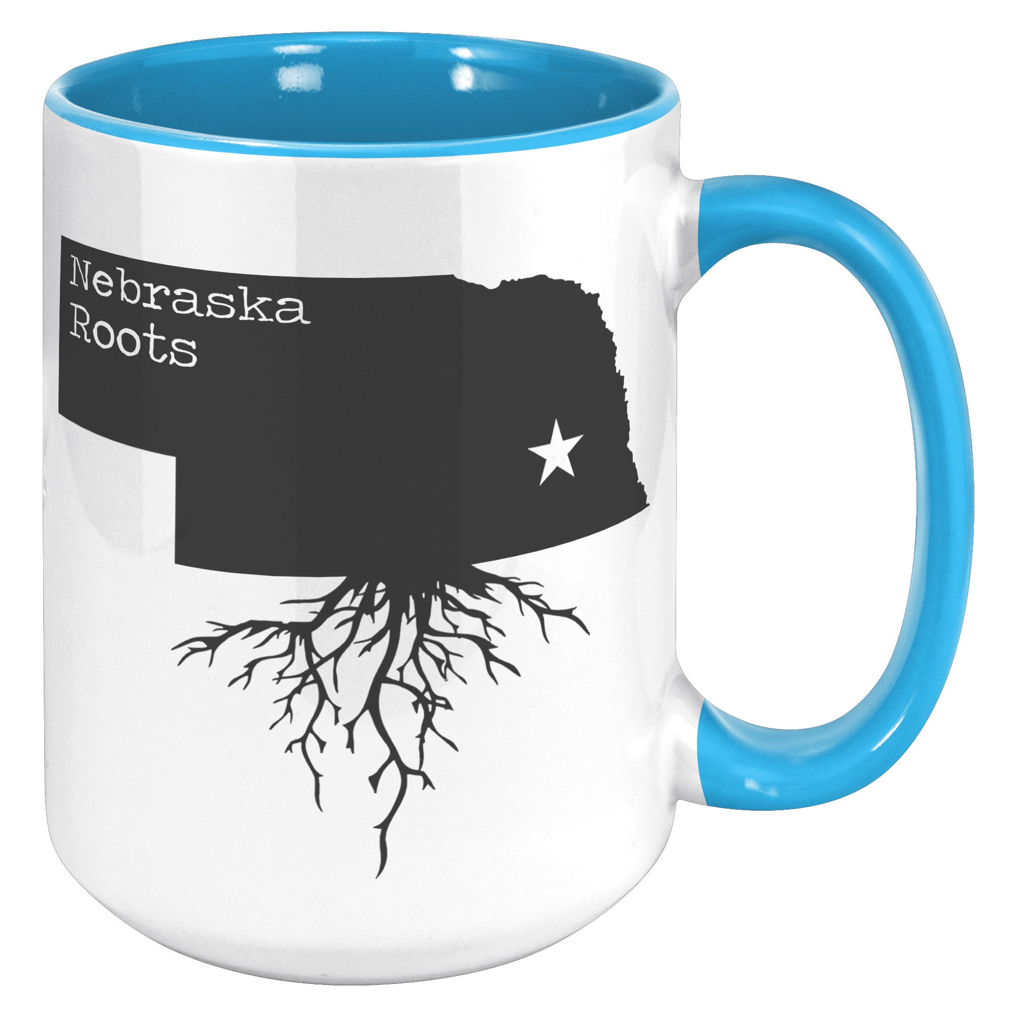15oz Accent Mug - Nebraska Roots