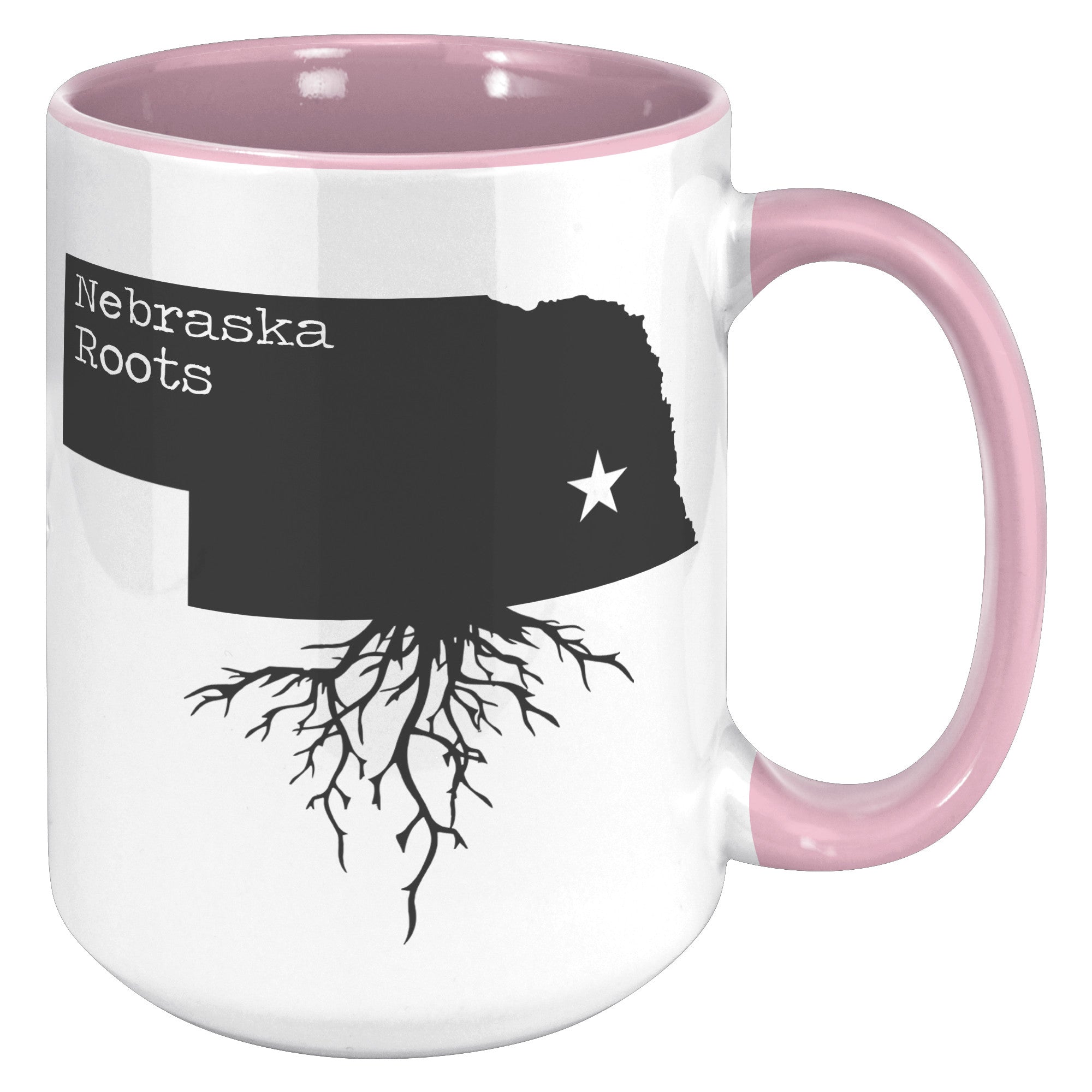 15oz Accent Mug - Nebraska Roots