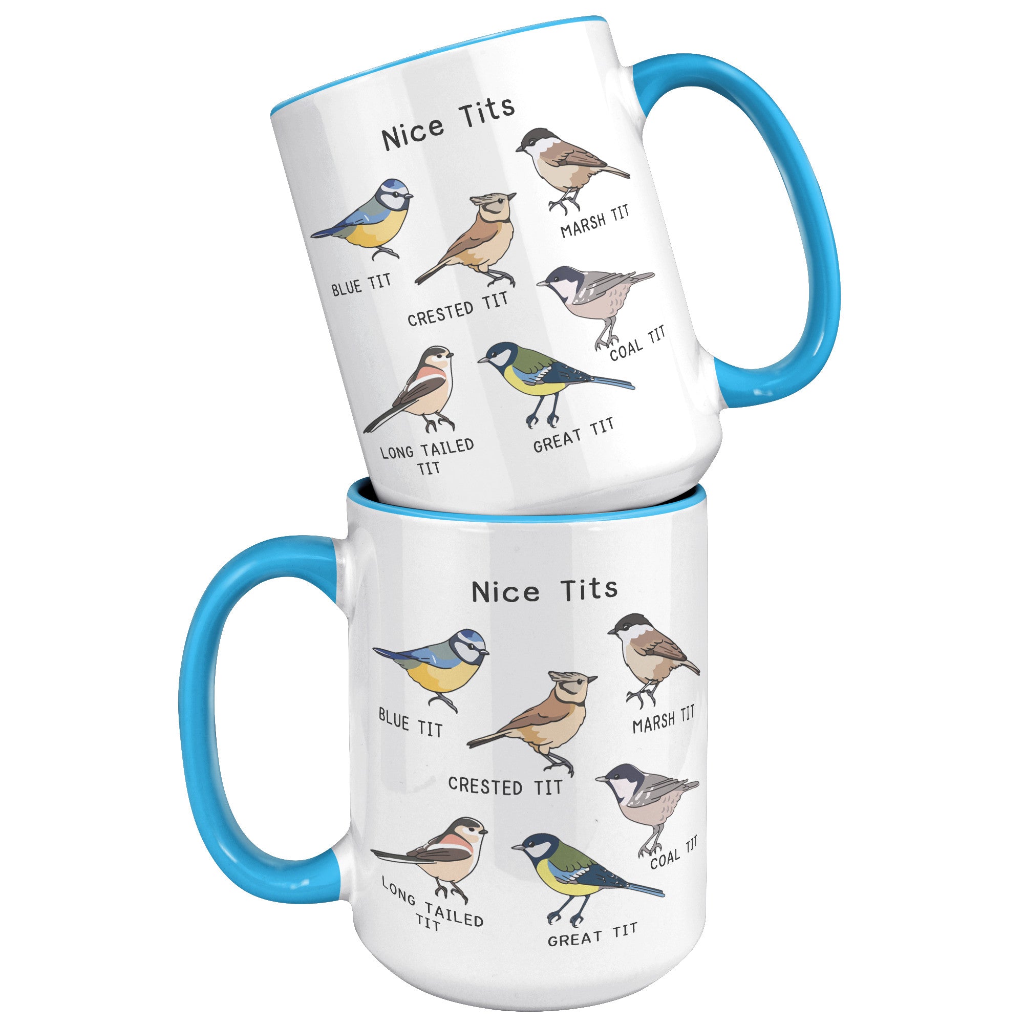15oz Accent Mug - Nice Tits Birds