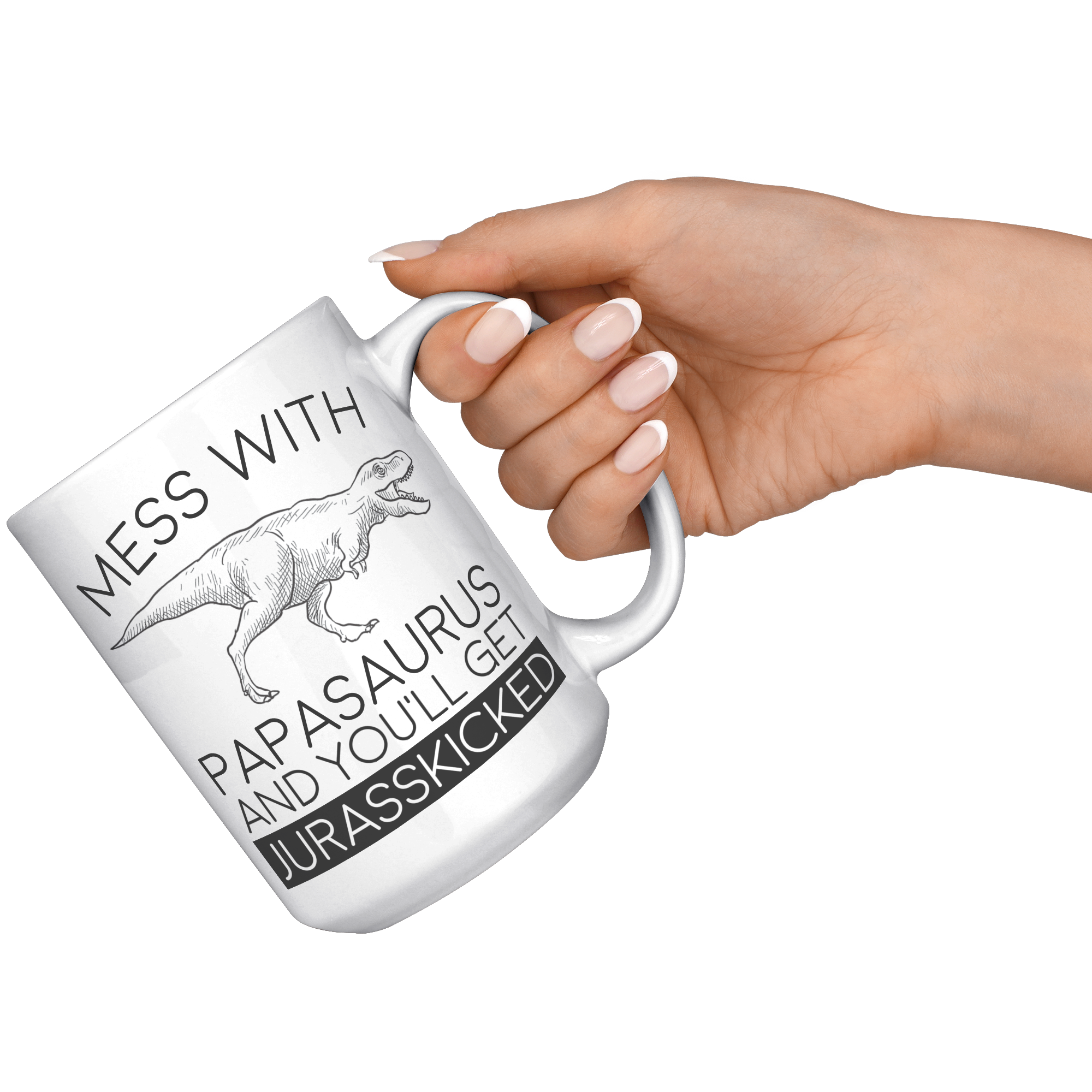 15oz_Accent_Mug_-_Papasaurus_Jurasskicke_White_RH_Model_Mockup.png